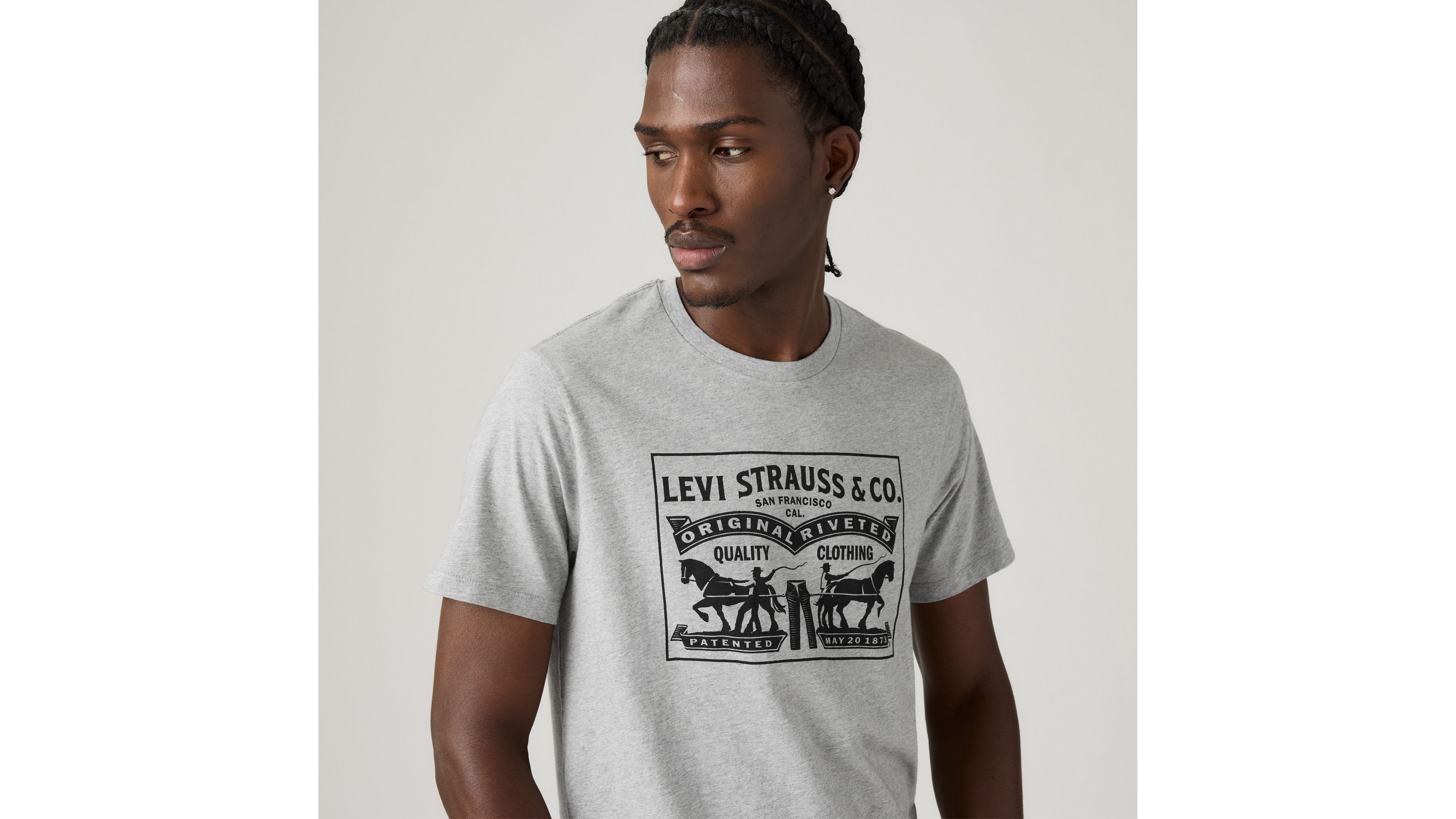 Tシャツ・カットソー LORES Horse Dyed S/S Tee SA024 Two-horse Pull Graphic Tee Shirt - Multi-color | Levi's® US