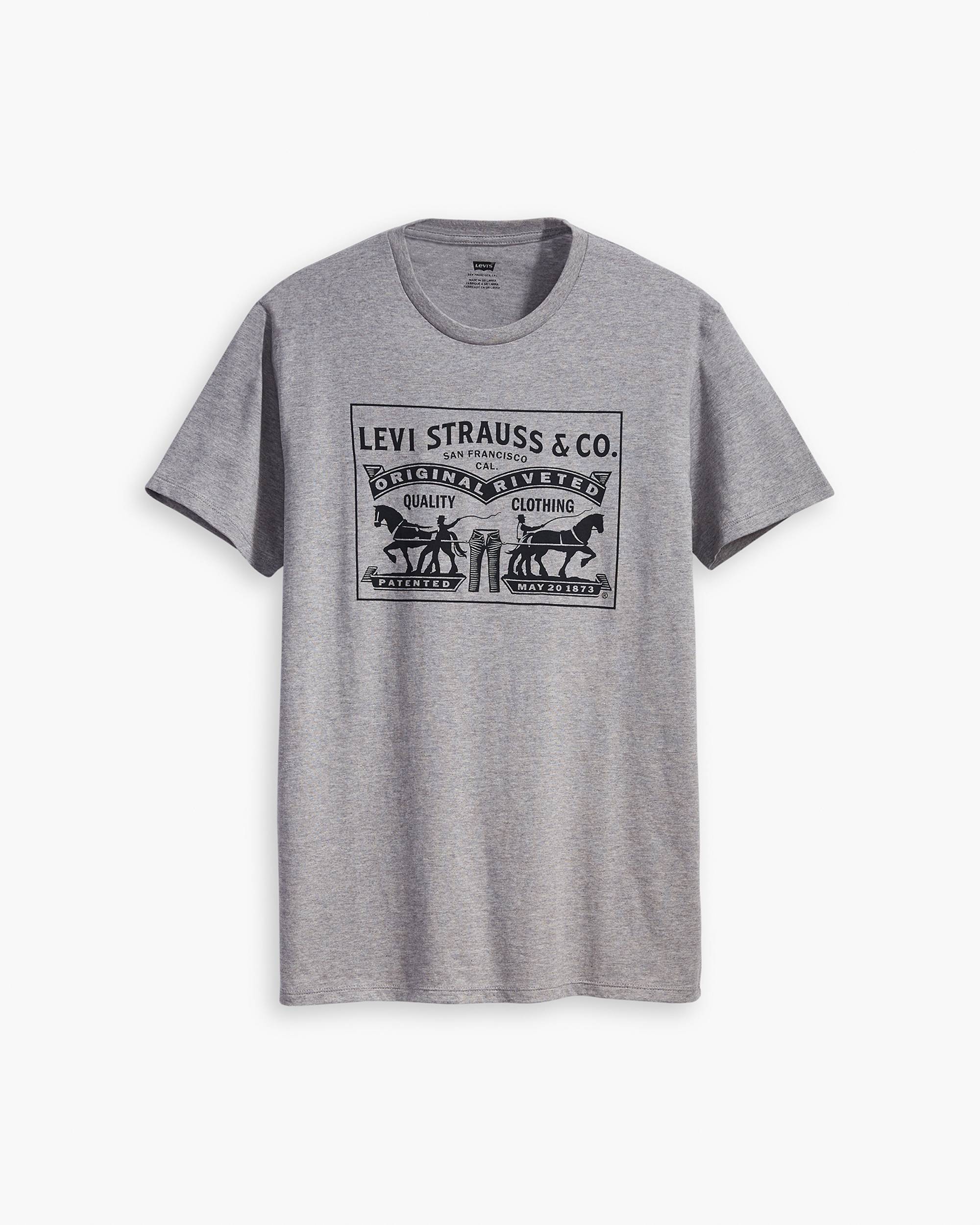Two Horse Graphic Tee Shirt - Grey | Levi's® US Two Horse Graphic Tee Shirt - Grey | Levi's® US