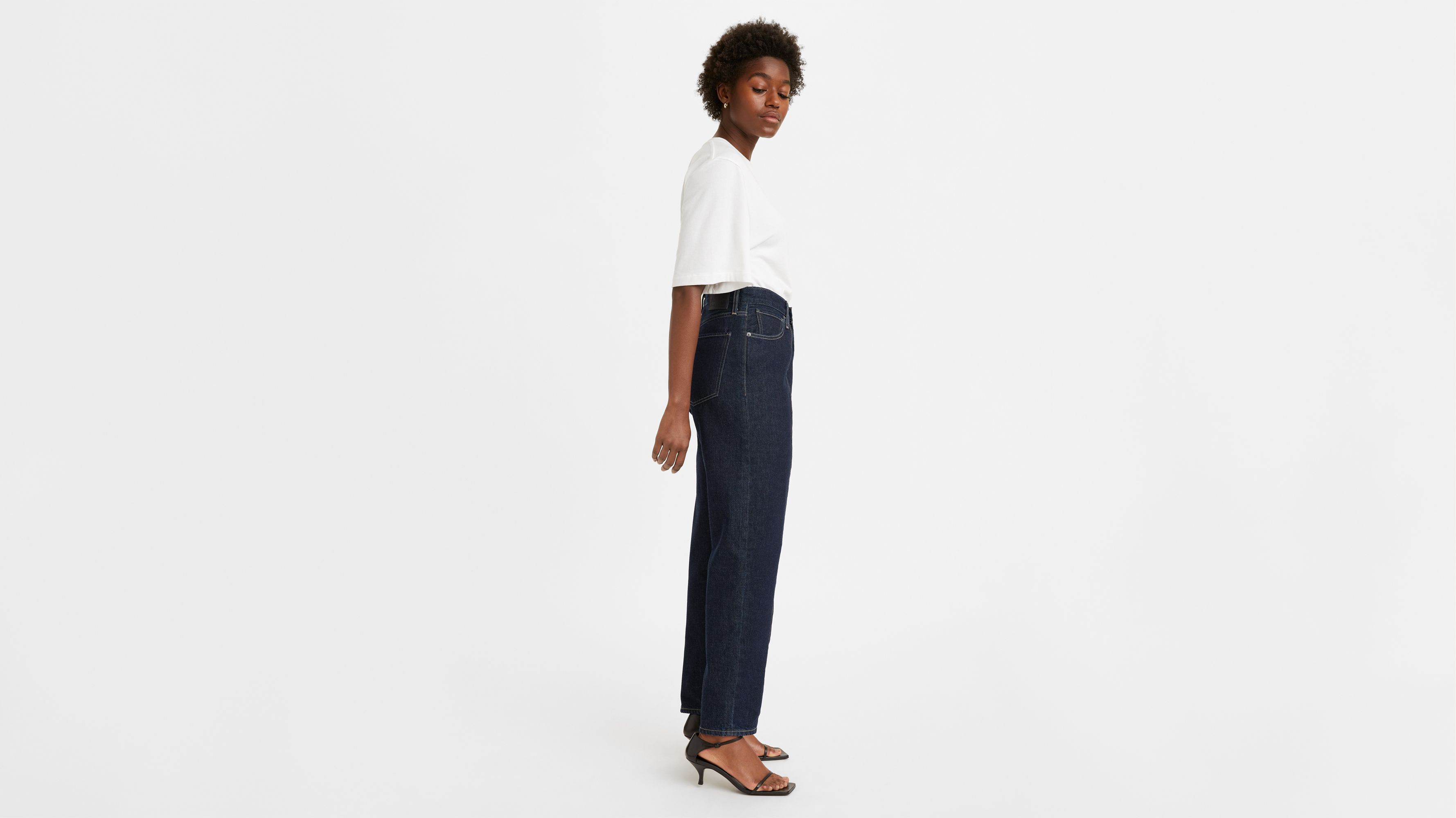 Pleated Column Women's Jeans 2