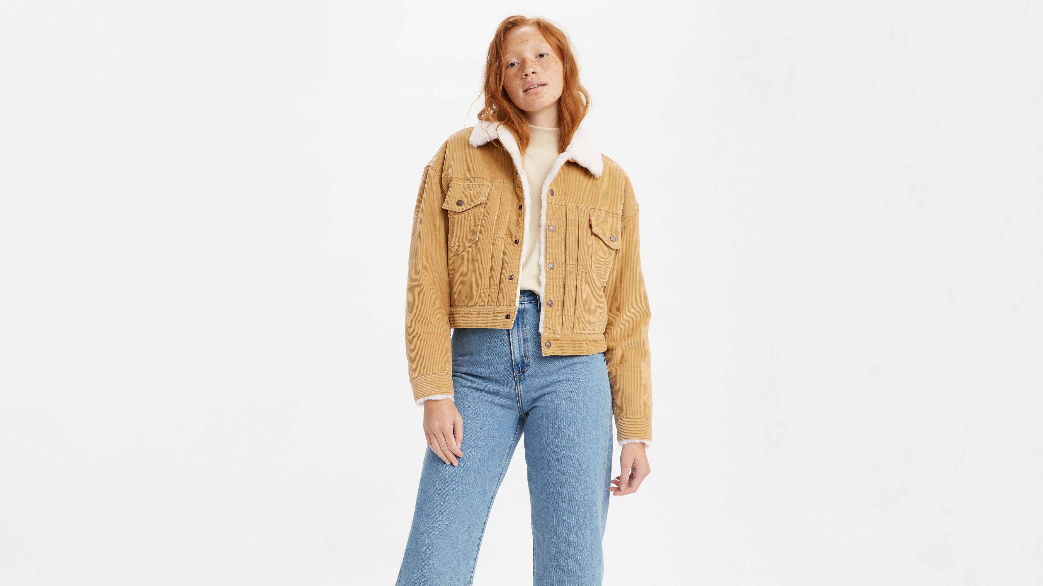 levi's corduroy sherpa trucker jacket