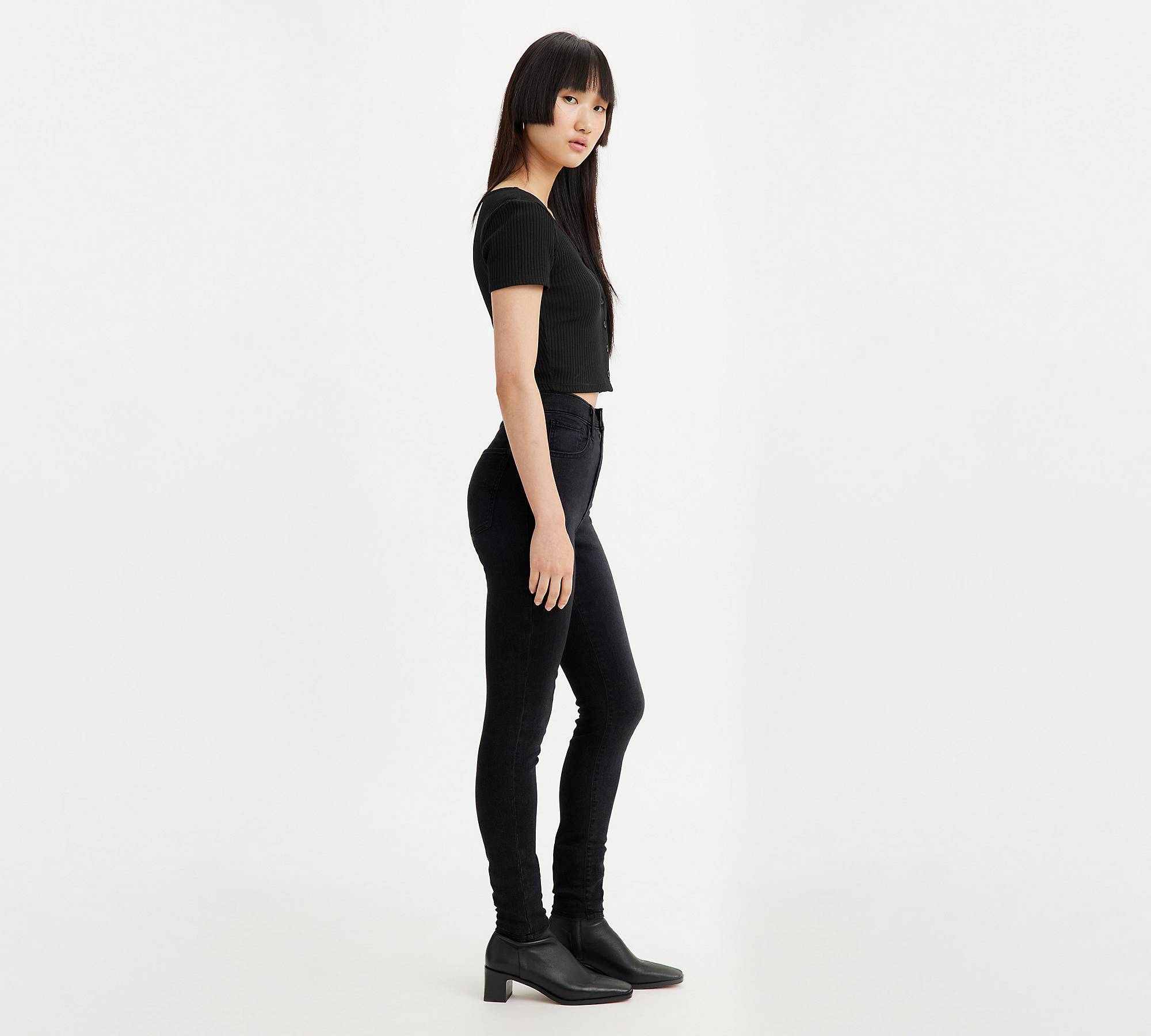 Ebba slim jeans extra long leg, Black, Woman