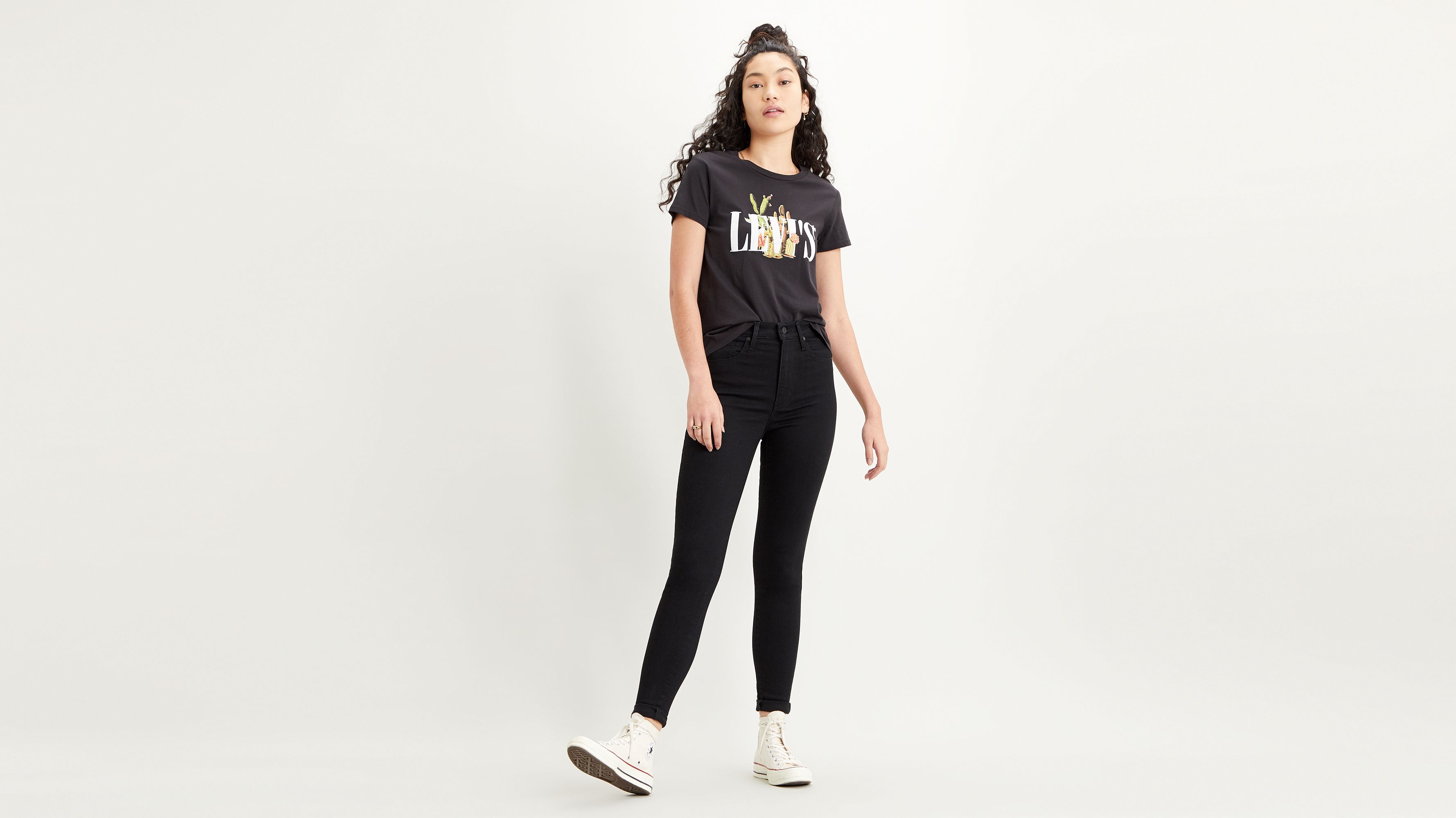 Mile High Super Skinny Jeans - Zwart 