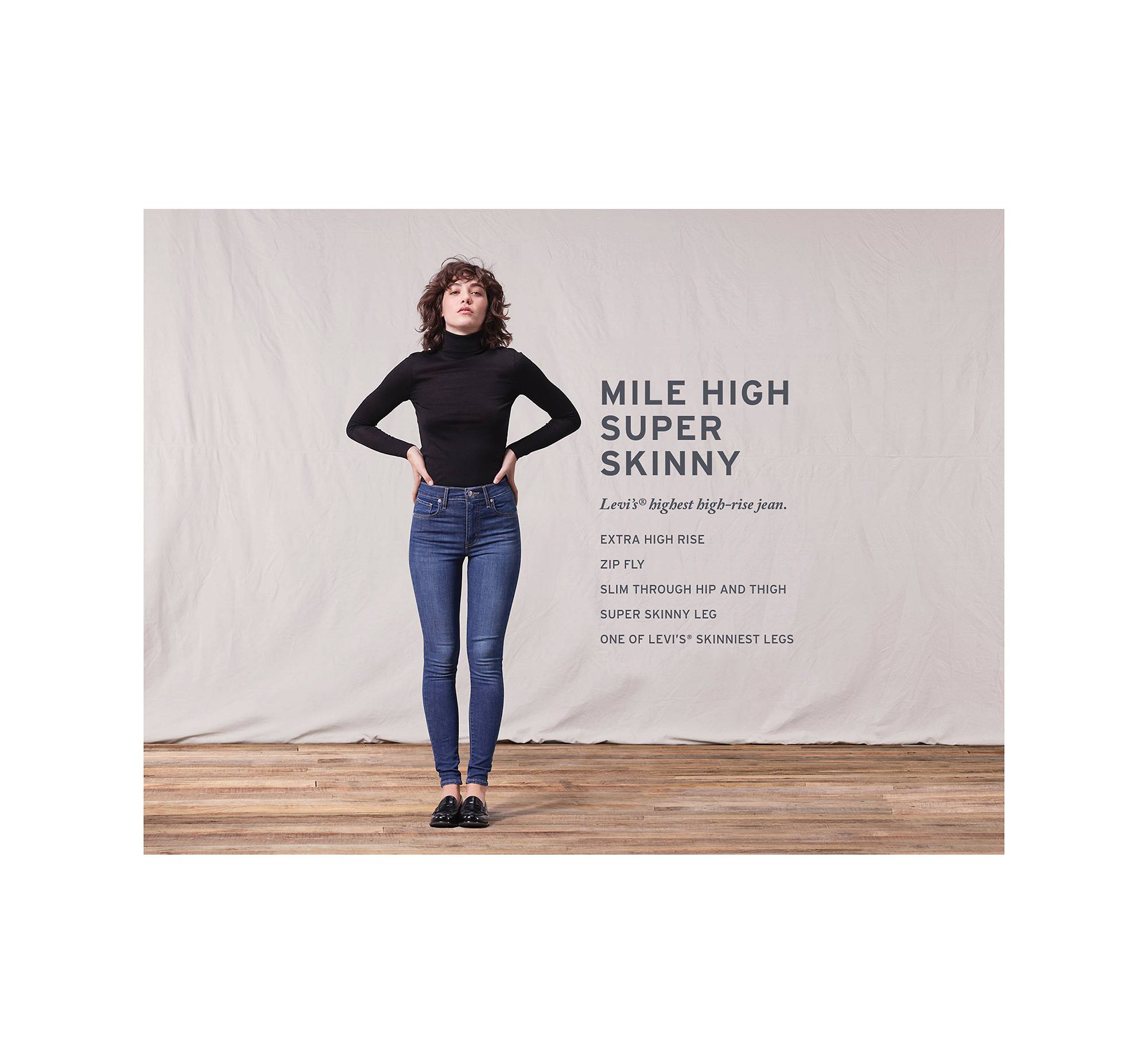 Umeki Det er billigt ildsted Mile High Super Skinny Women's Jeans - Black | Levi's® US