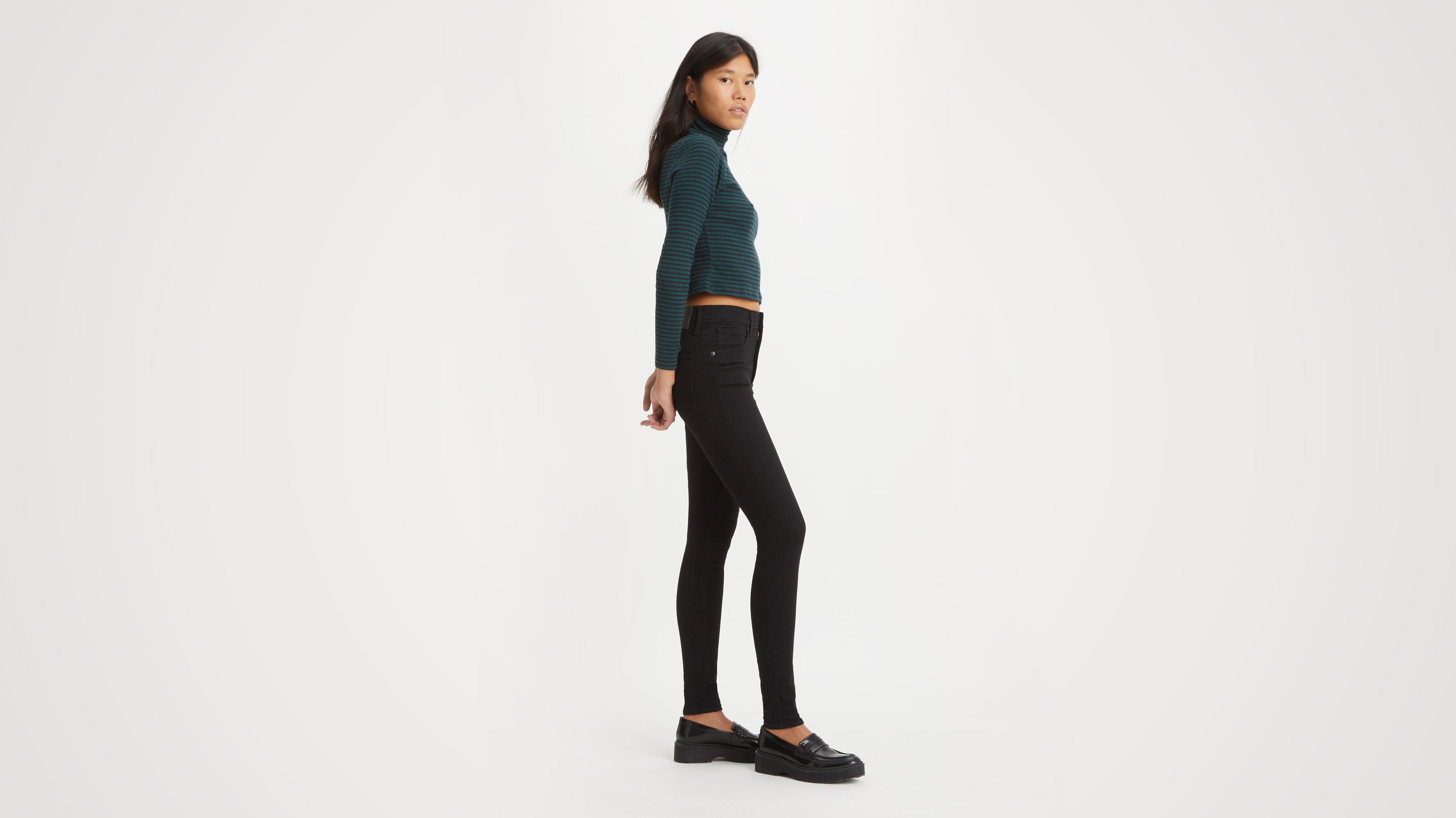 Levi's Mile High Super Skinny Jean Black Haze, Shop Now at Pseudio!