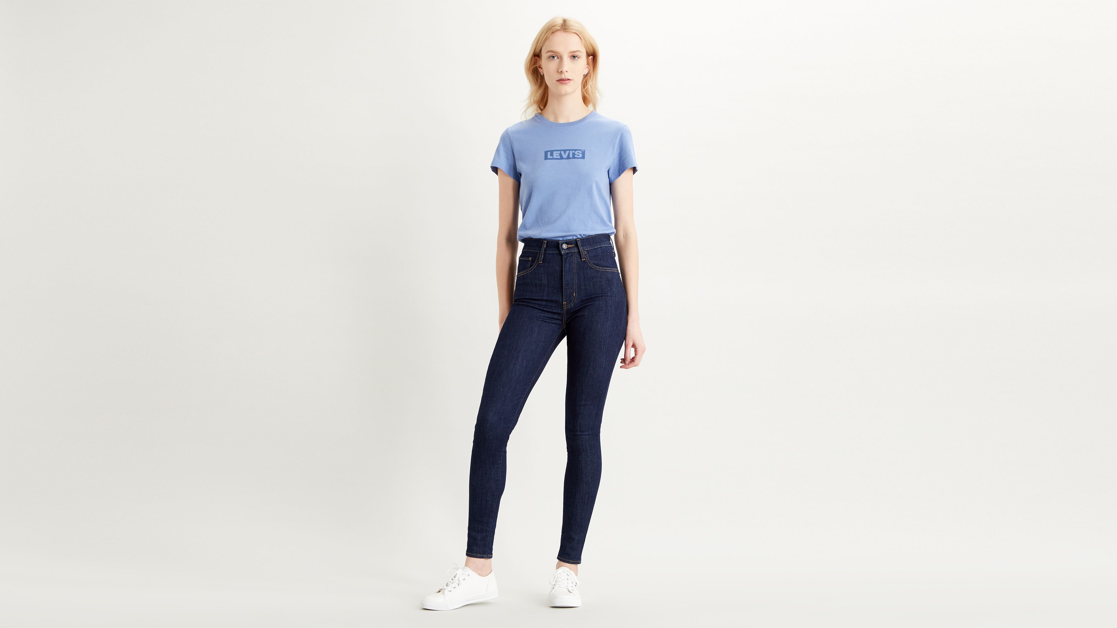 levi's mile high super skinny blue