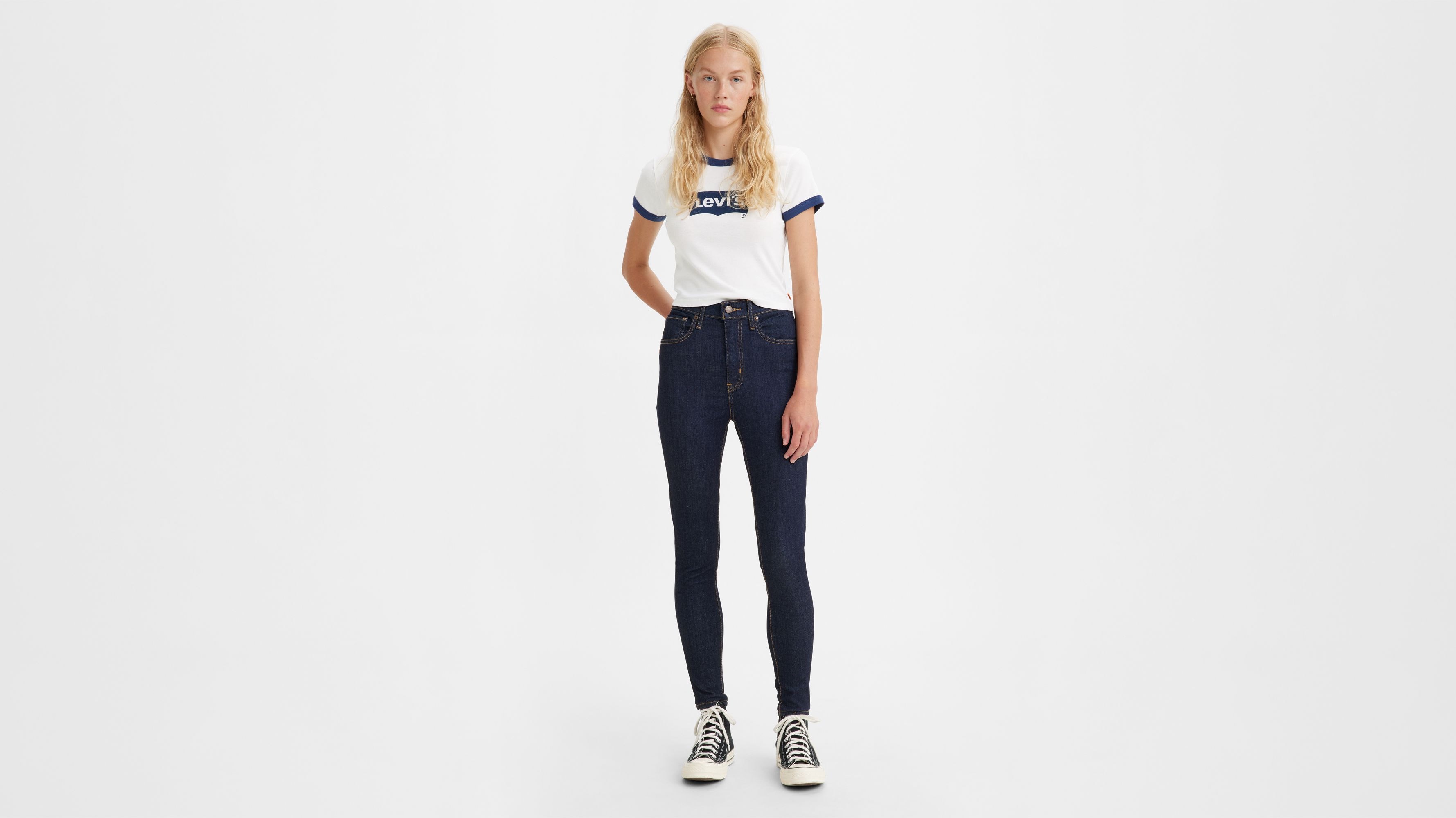 Calça jeans levis mile high sale super skinny