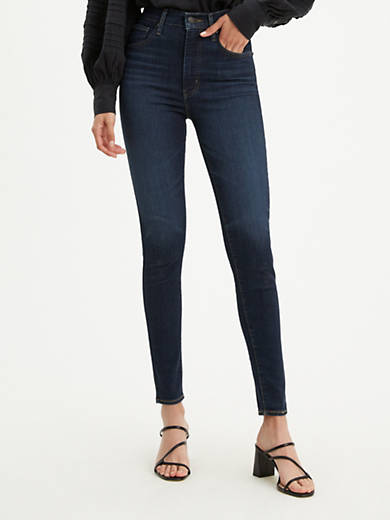Mile High Super Skinny Women's Jeans - Black | Levi's® CA