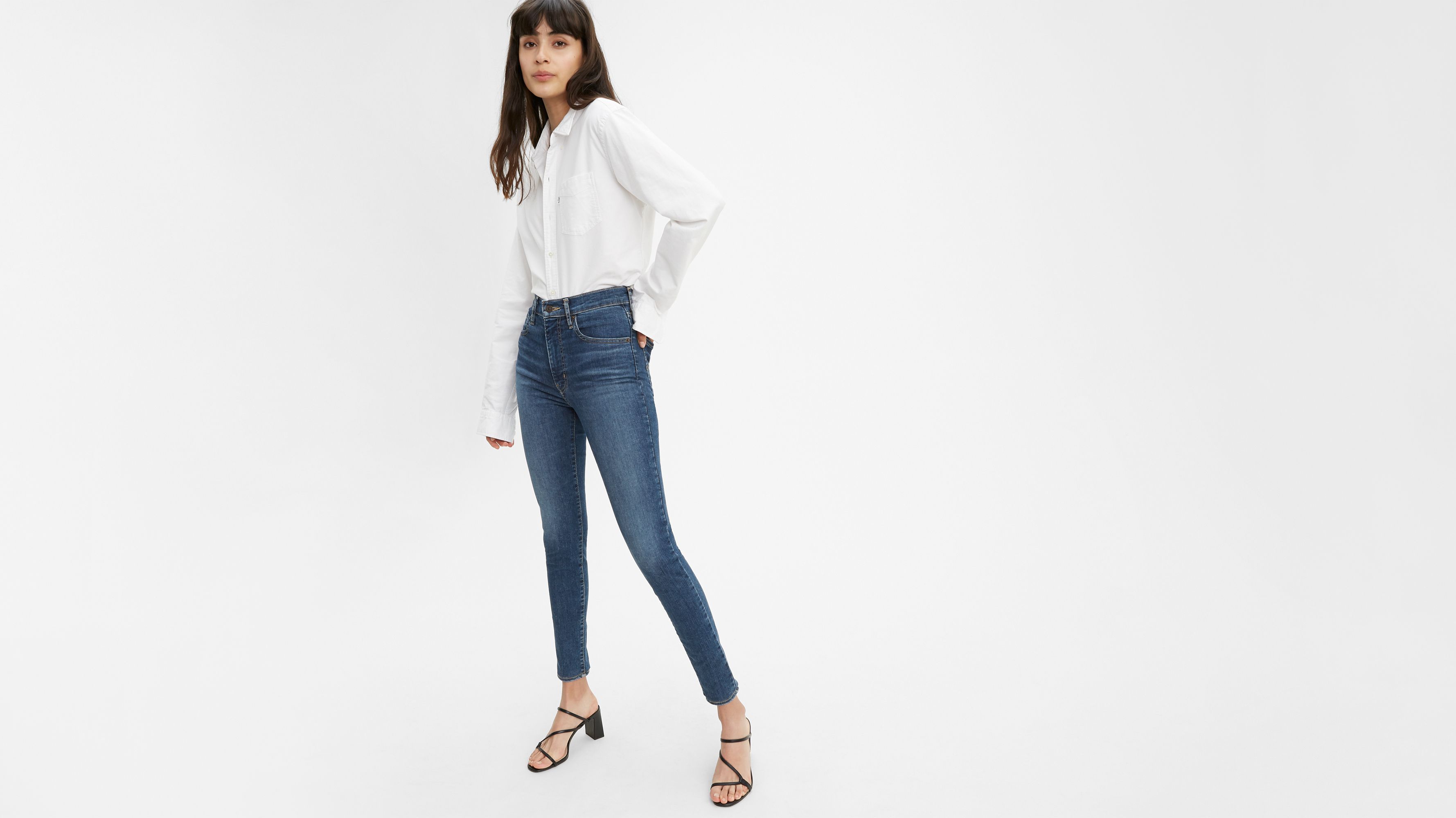 black jean capri pants