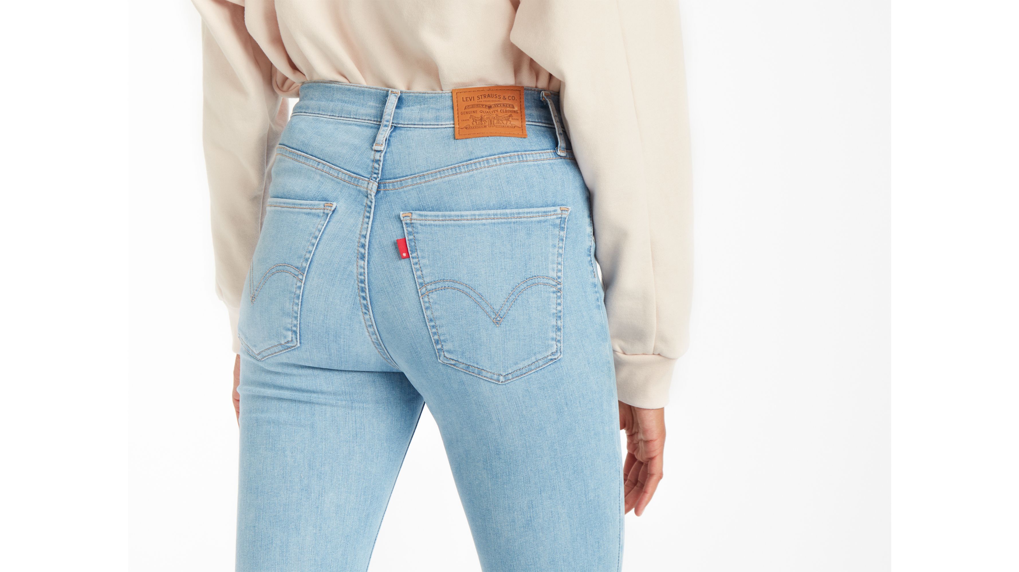 levi's mile high super skinny jeans castaway blue