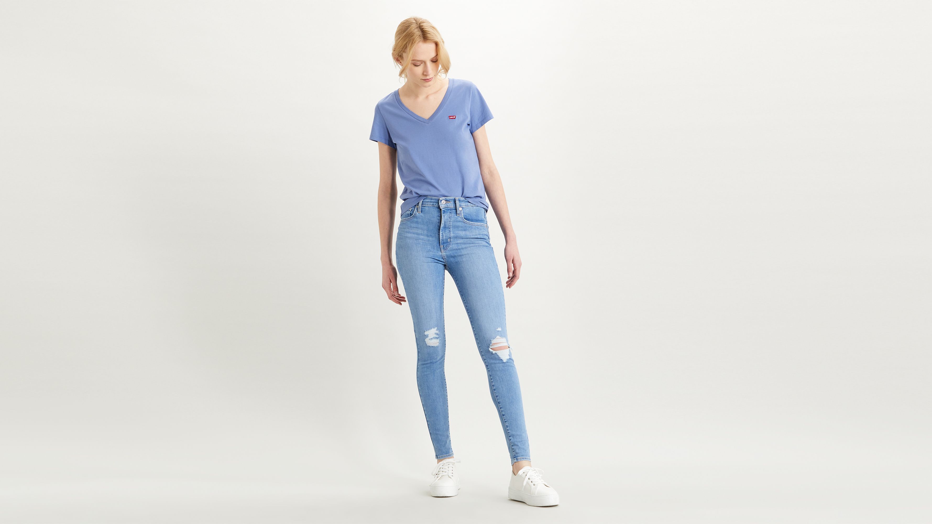 levi mile high waisted super skinny jeans