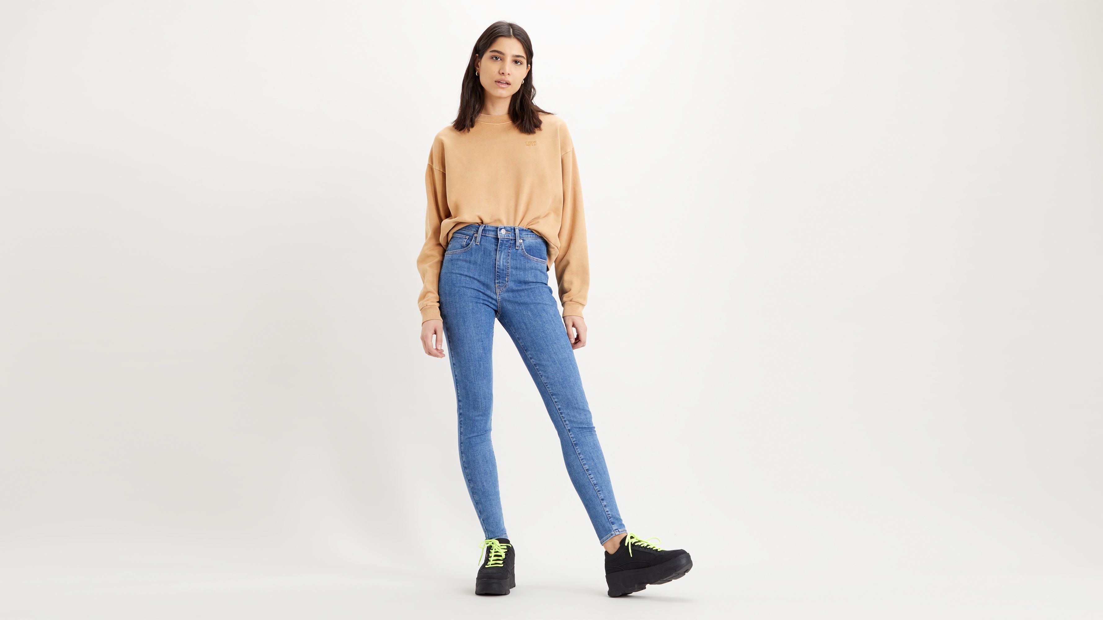 mile high levi skinny jeans