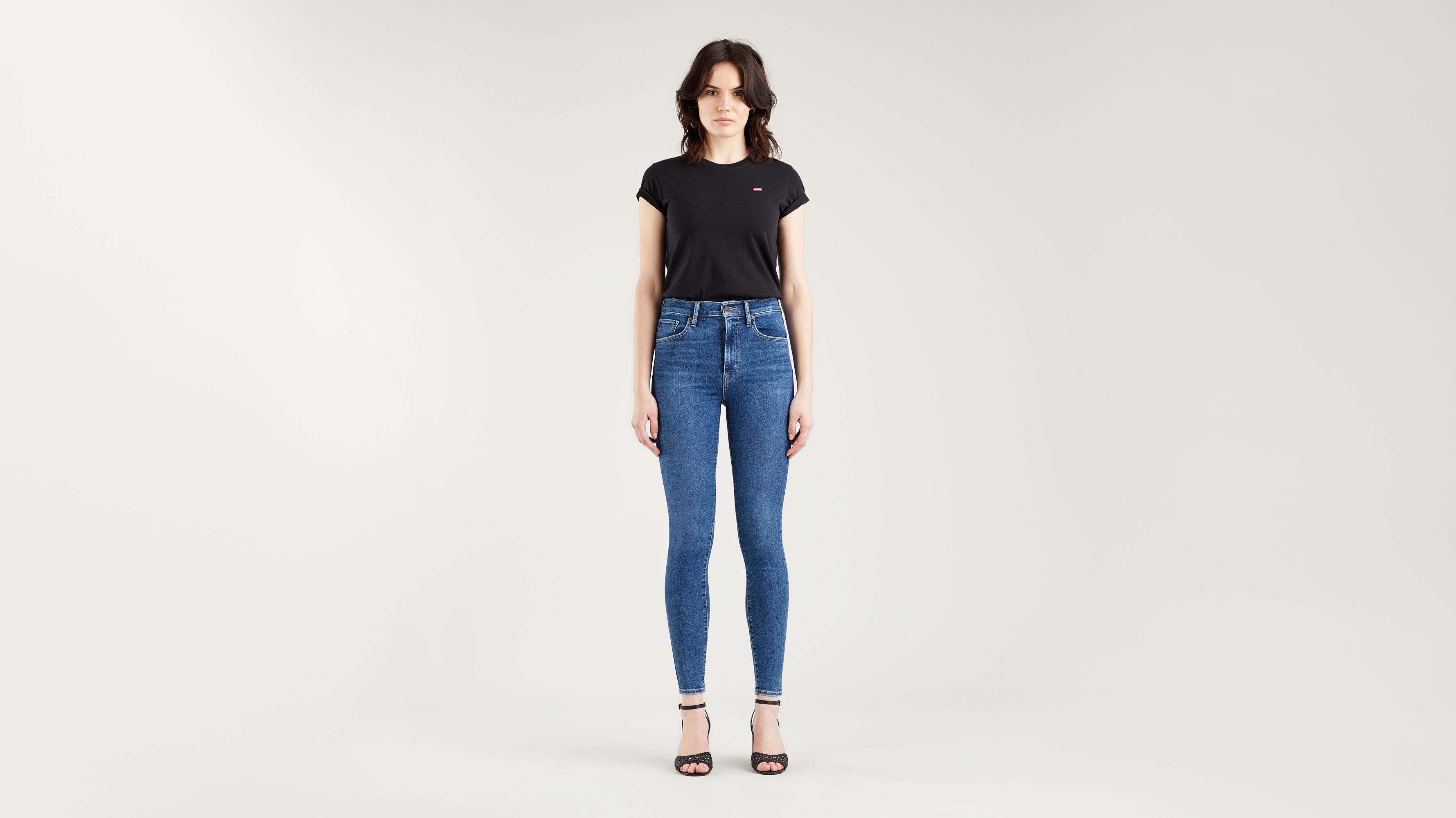 levi's blue skinny jeans