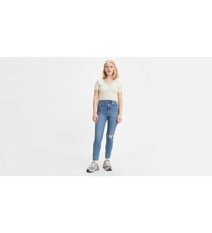 Mile High Super Skinny Jeans (plus Size) - Grey