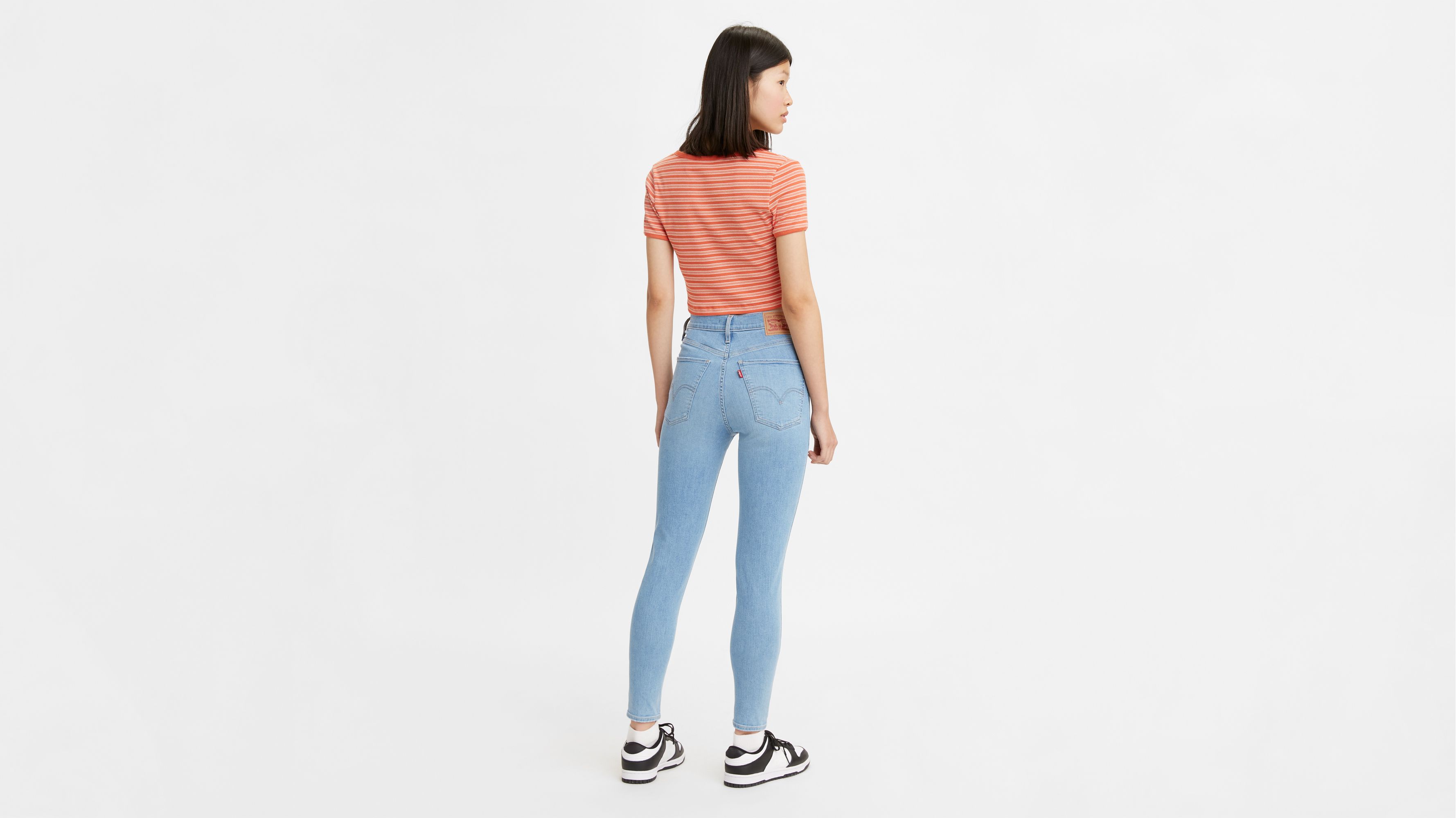 Levi's mile high cheap super skinny castaway blue