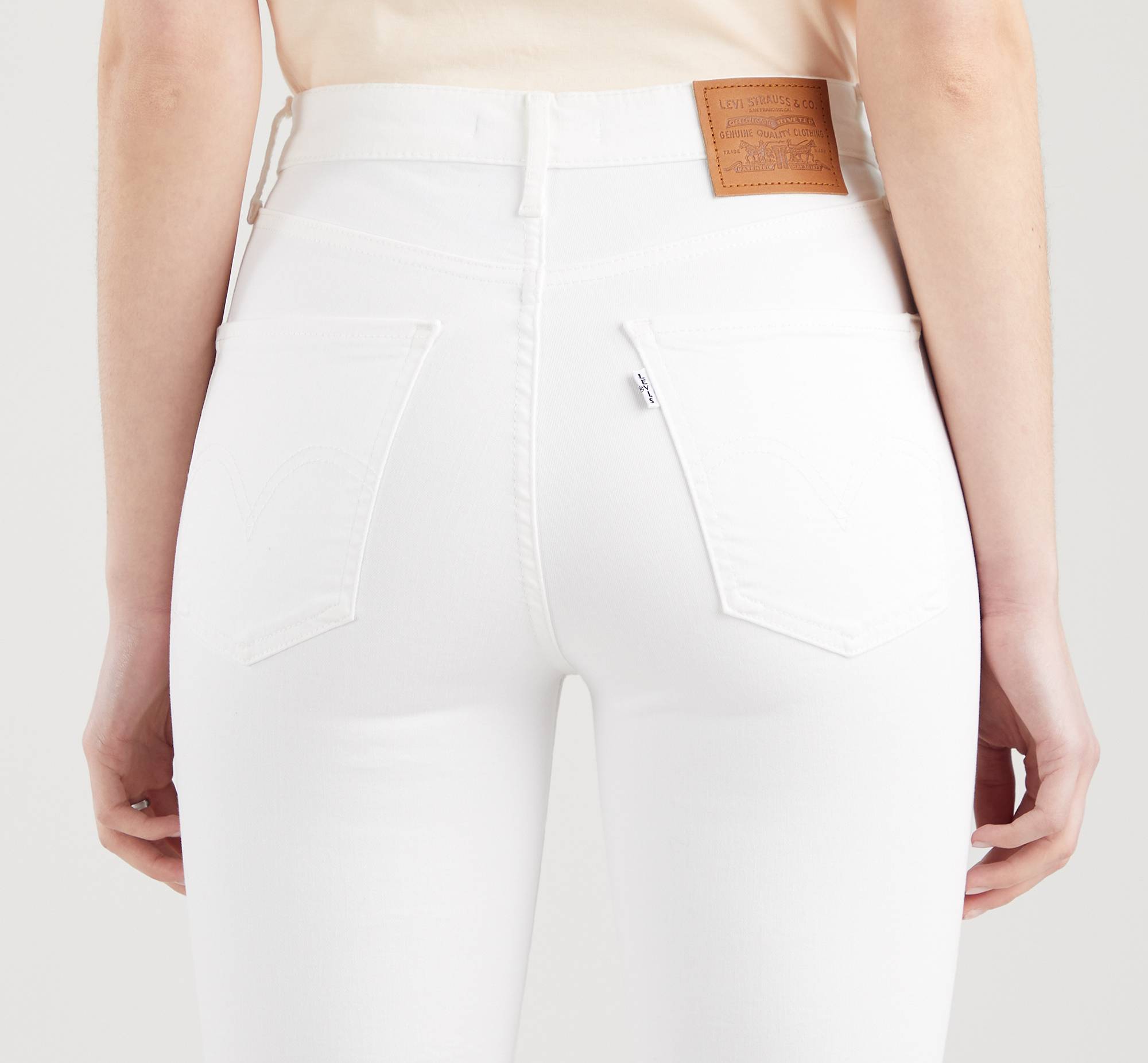 Pirat fintælling Overfrakke Mile High Super Skinny Jeans - White | Levi's® BA