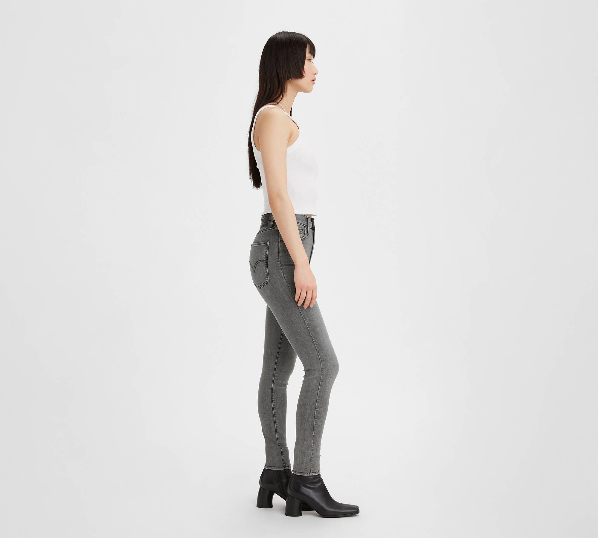 Mile High Super Skinny Jeans - Grey | Levi's® IE