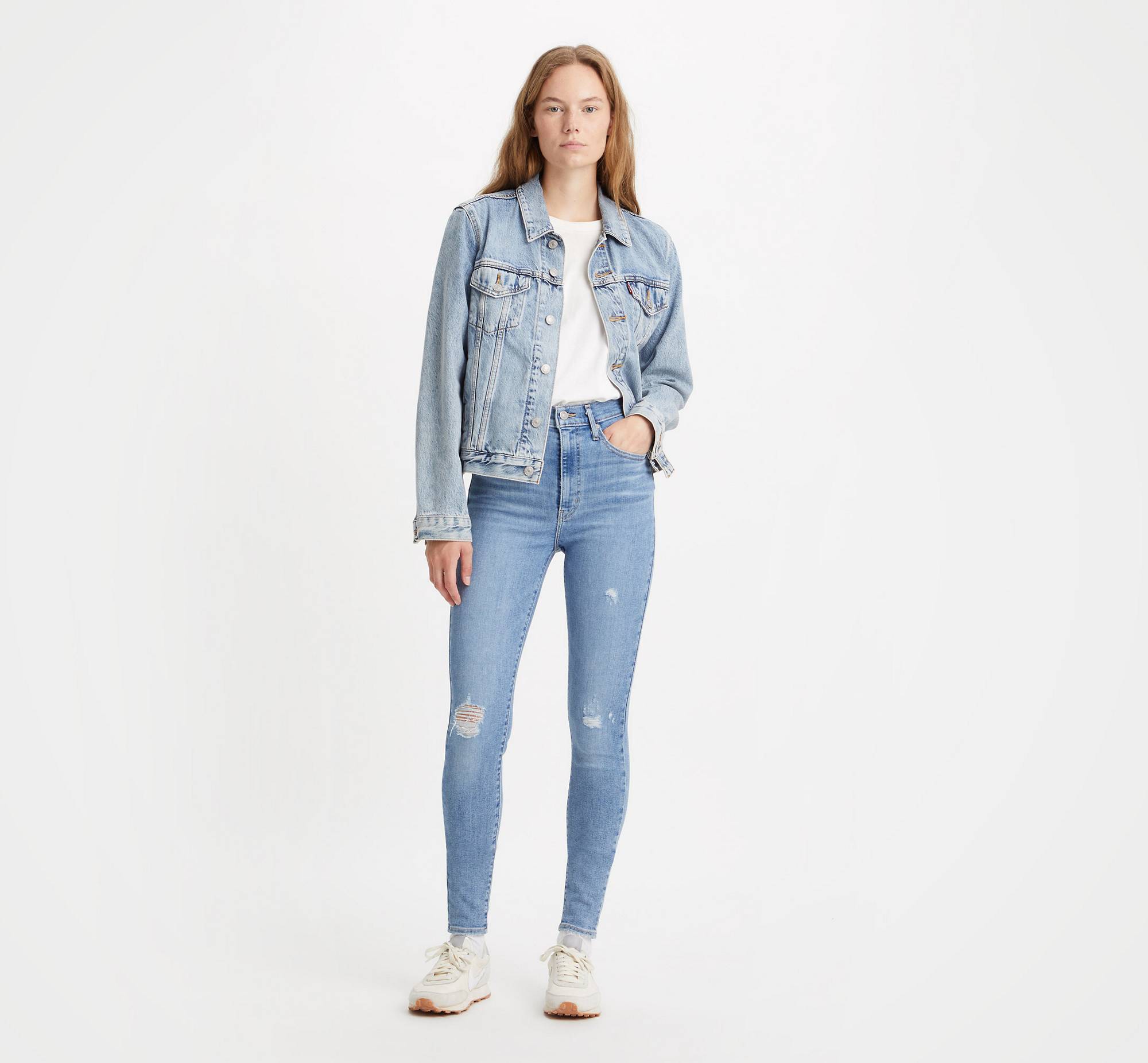 Mile High Super Skinny Jeans - Blue | Levi's® AD