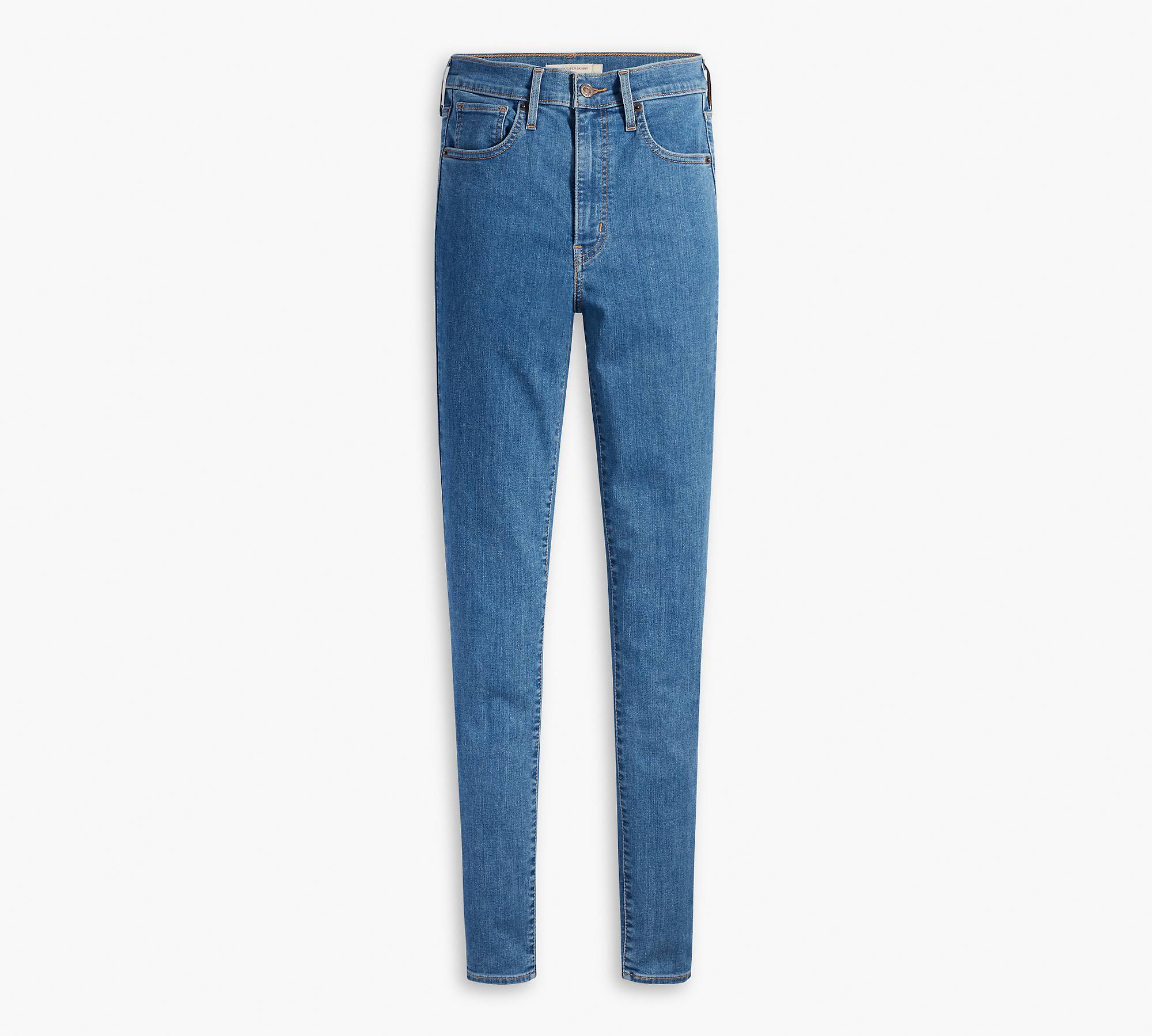 Women's Super Stretch Denim Skinny Pants, Sustainable Blue Jeans