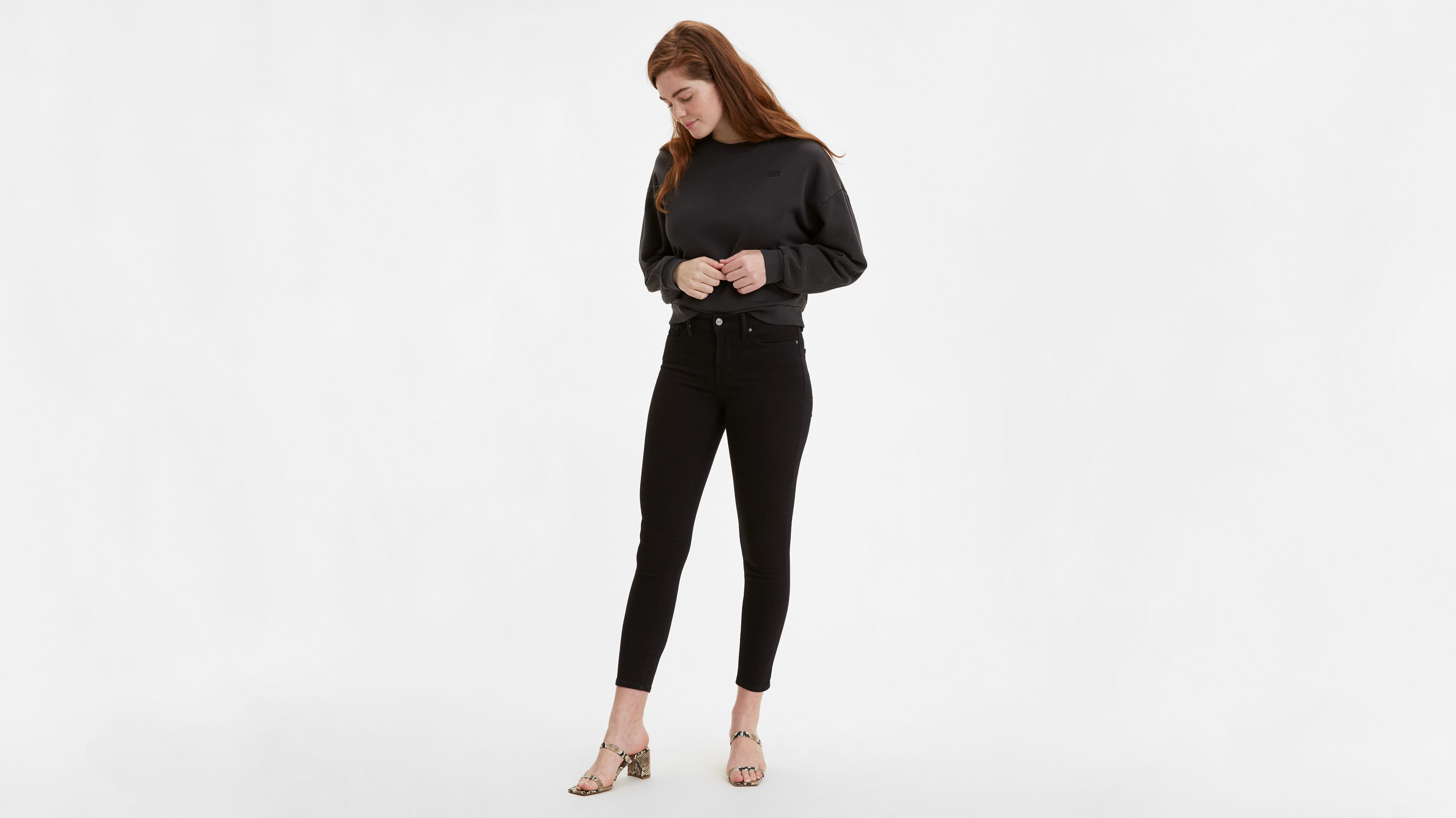 skinny ankle black jeans