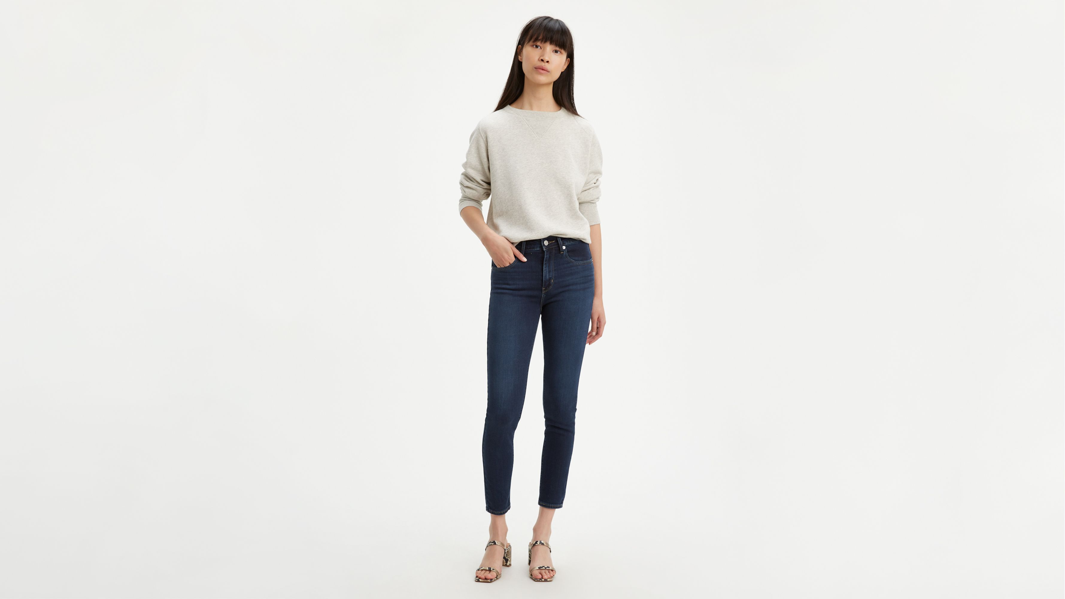 levi's high rise ankle crop