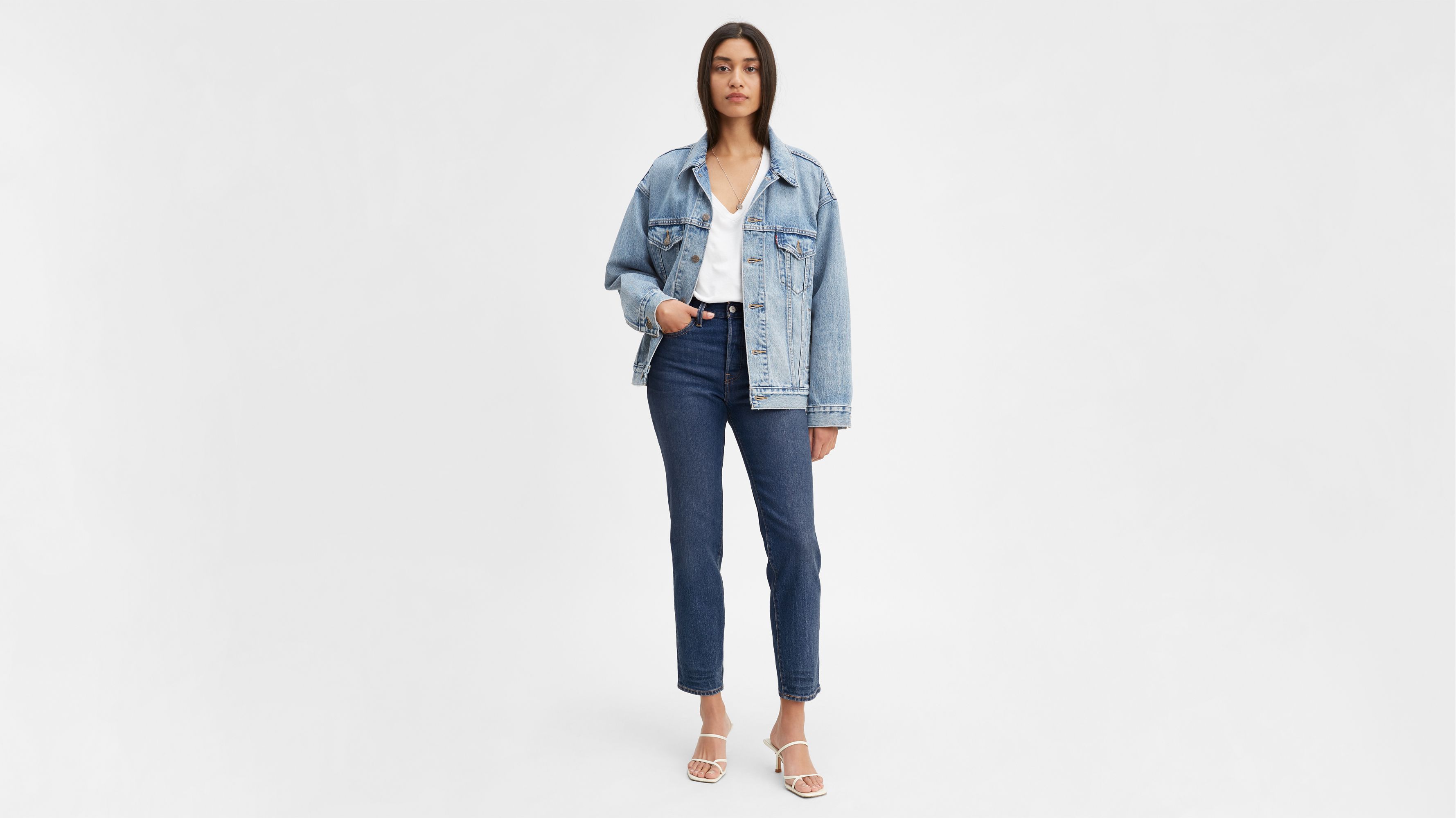 levi's wedgie high rise tapered leg