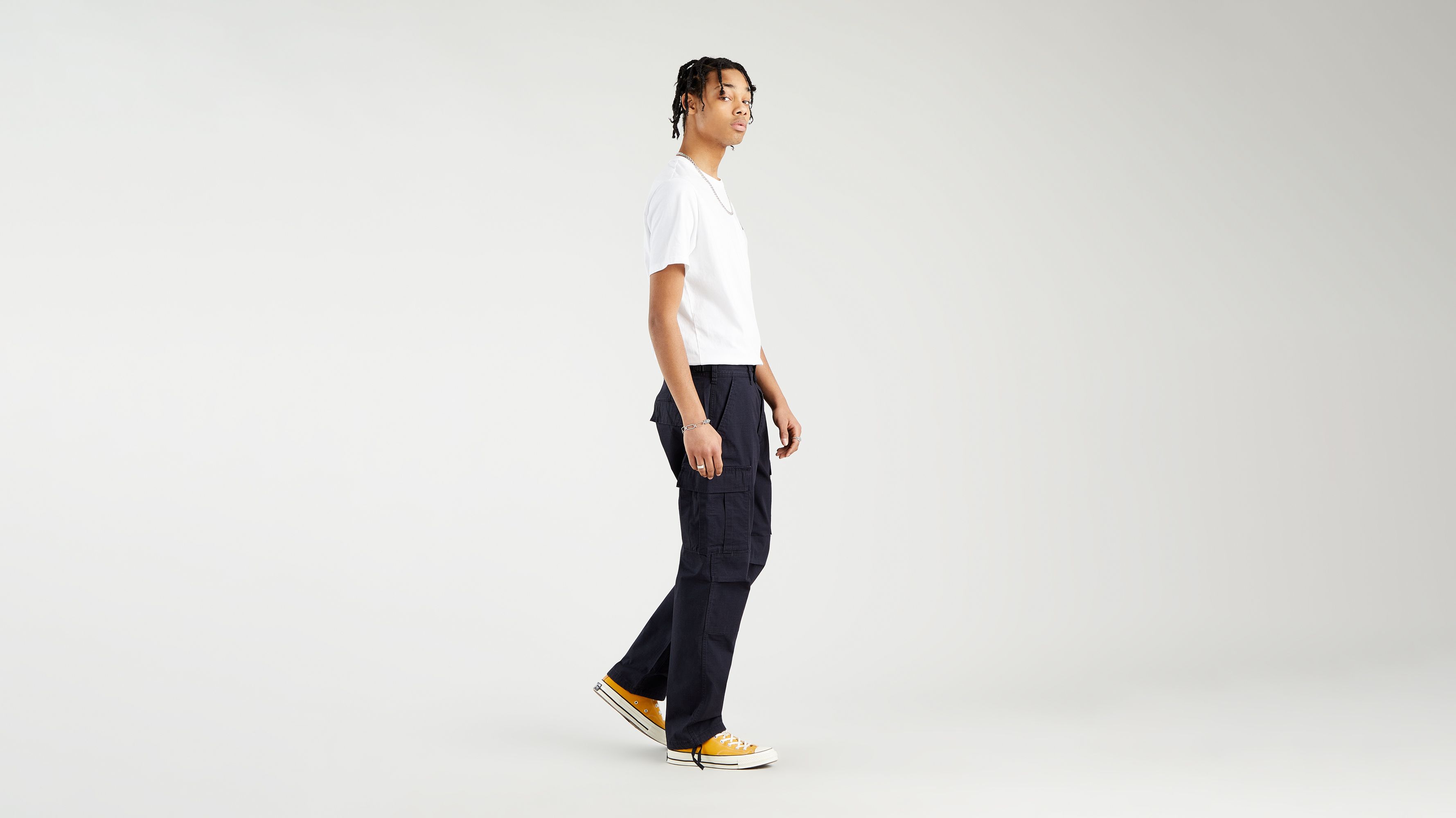 【SATIIIZ】Levin Keyring Cargo Denim Pants Kapital-14-Oz-Denim-5P-Monkey-