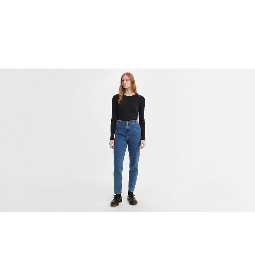 Levi’s High Waisted Taper Jeans Women’s Ankle Length Bruised Ego Blue  26986-0004