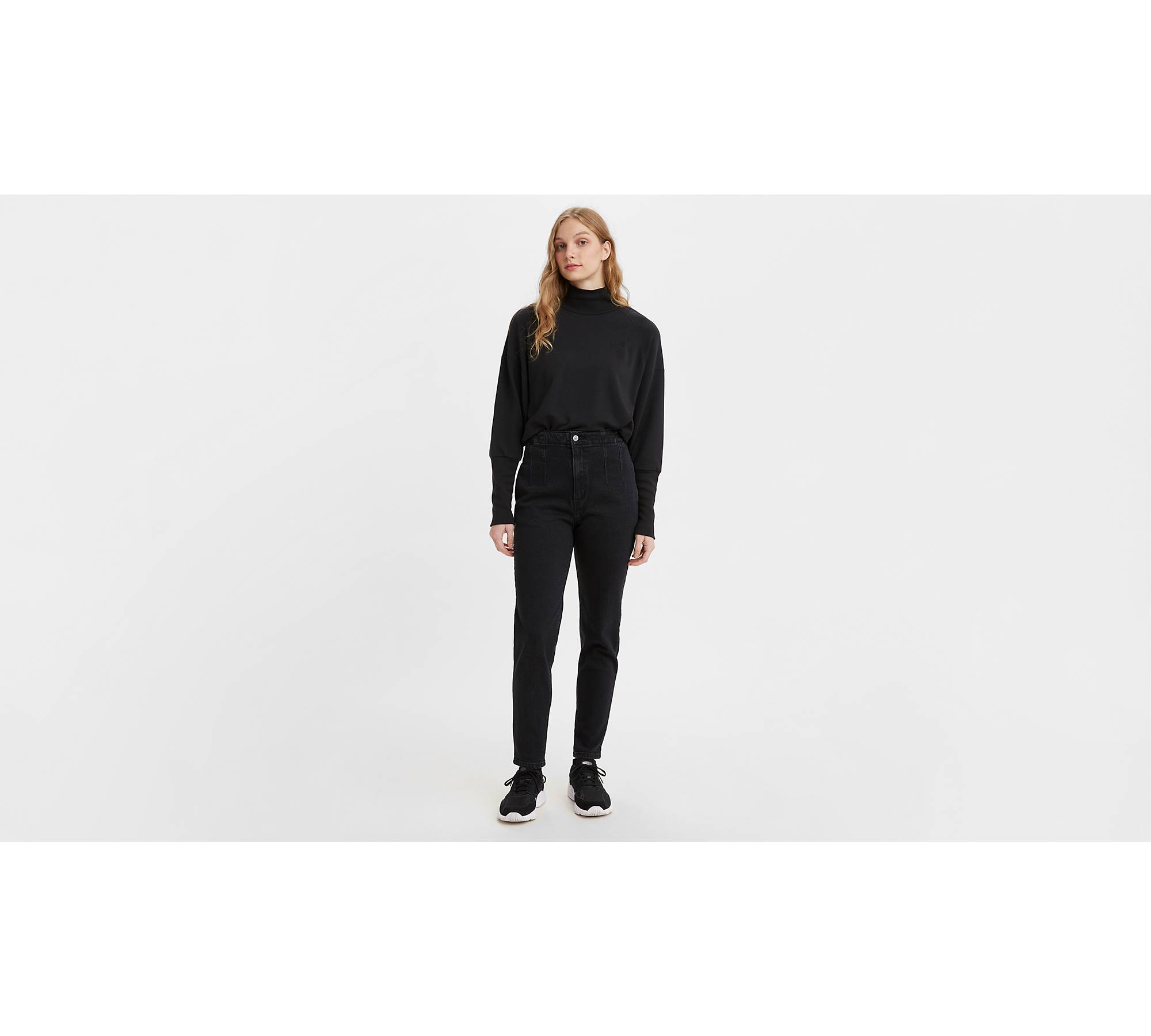High Waisted Taper Women's Jeans - Black | Levi's® CA