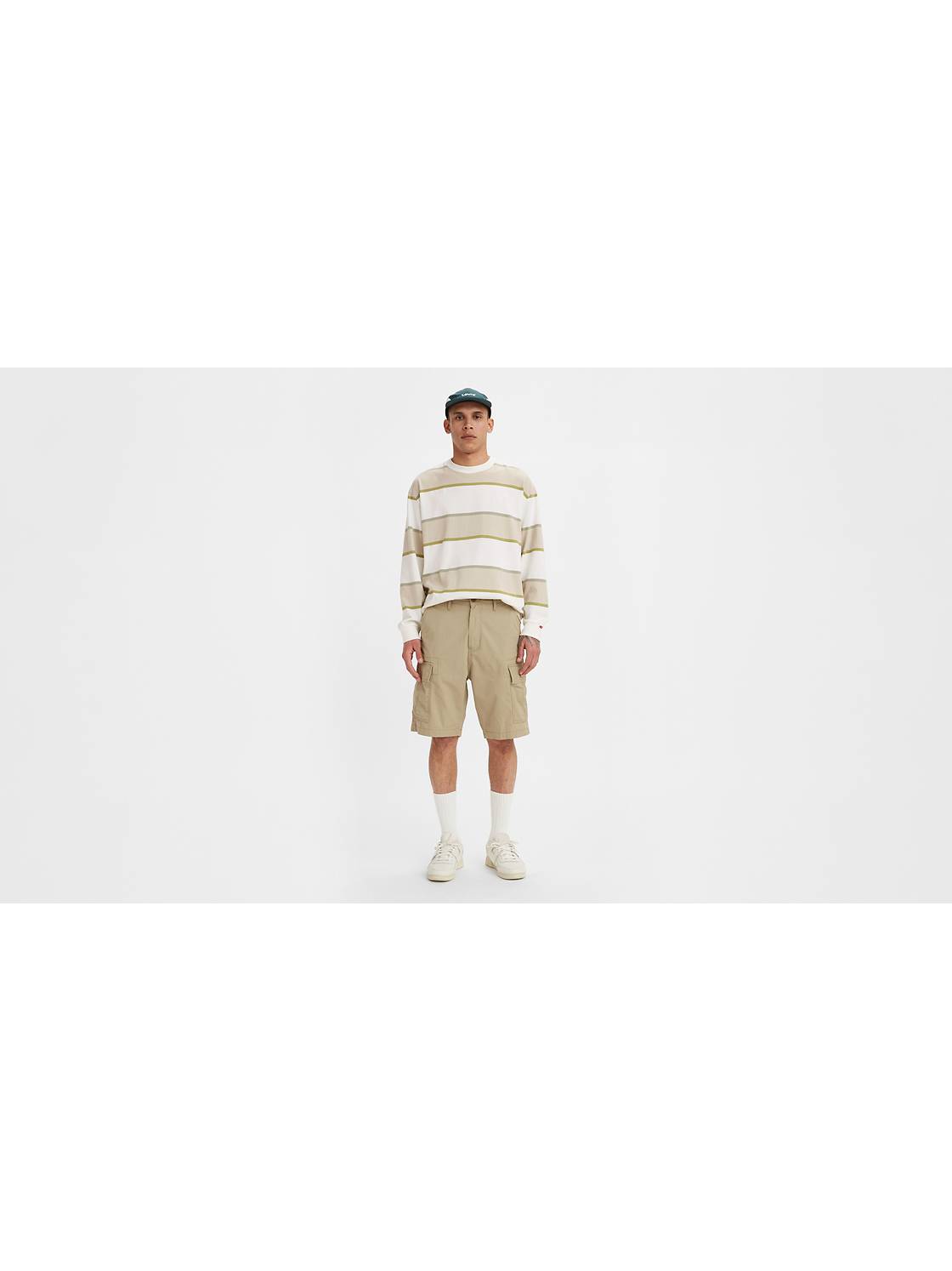 Brown Cargo Shorts Low Rise