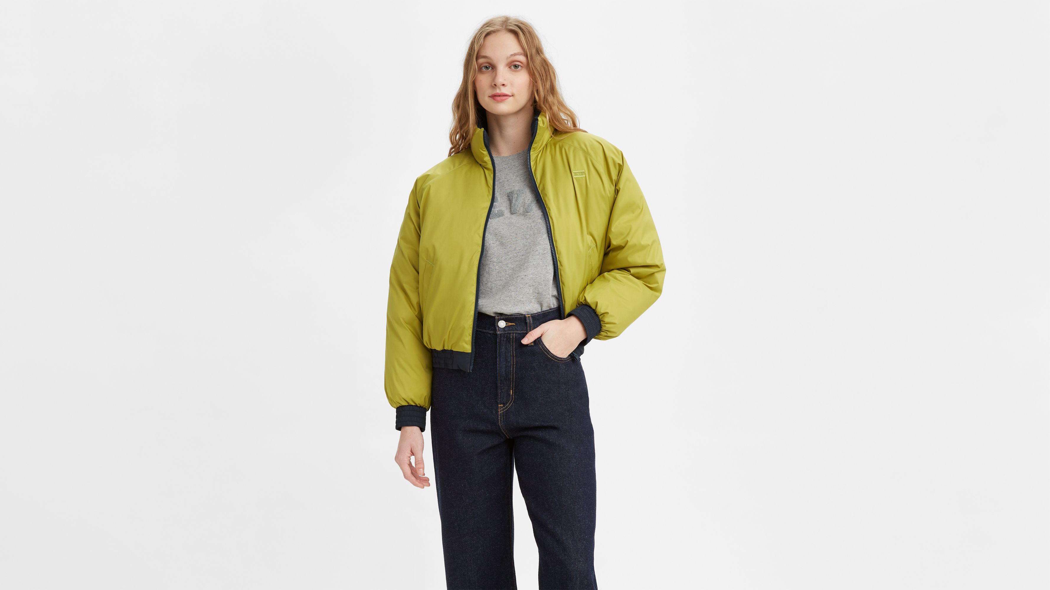 Lydia Reversible Puffer Jacket - Black | Levi's® US