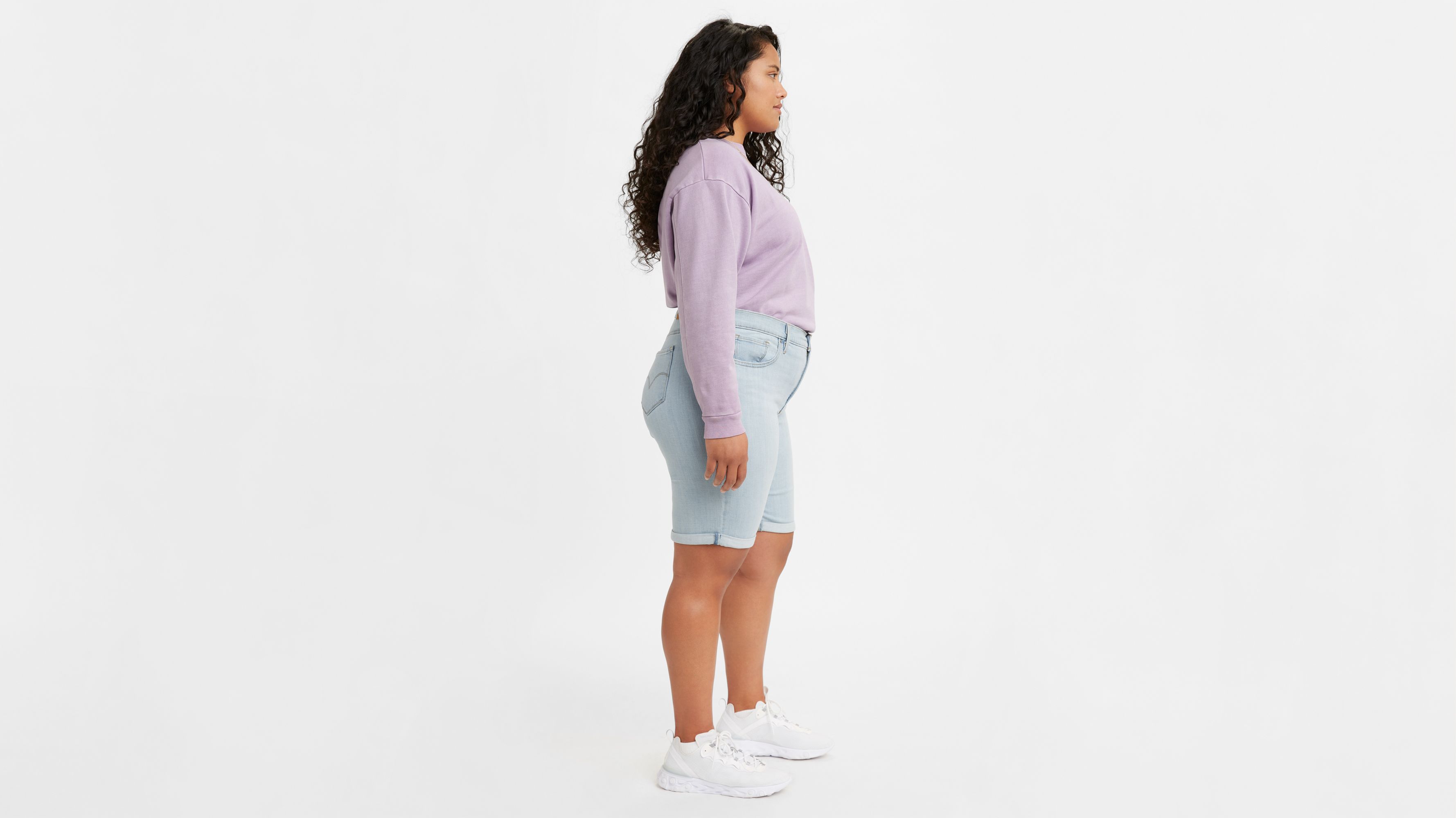 Bermuda ajusté en jean denim brut femme | Bréal