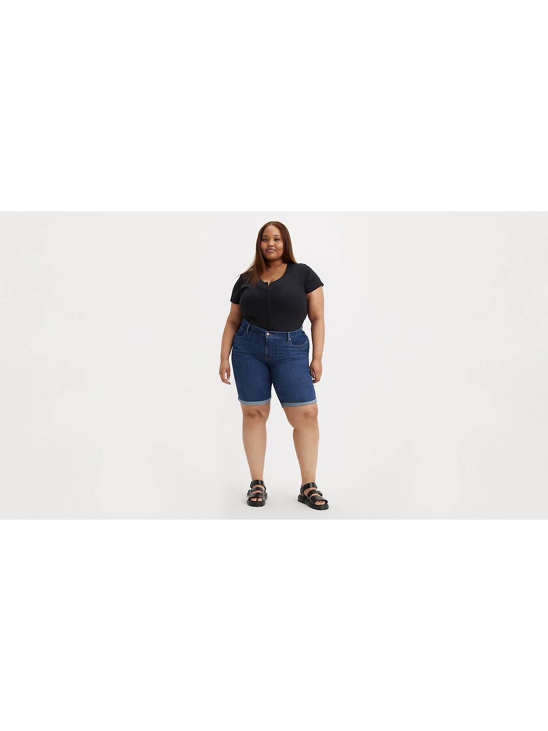Women's Long Shorts: Shop Mid Length Shorts