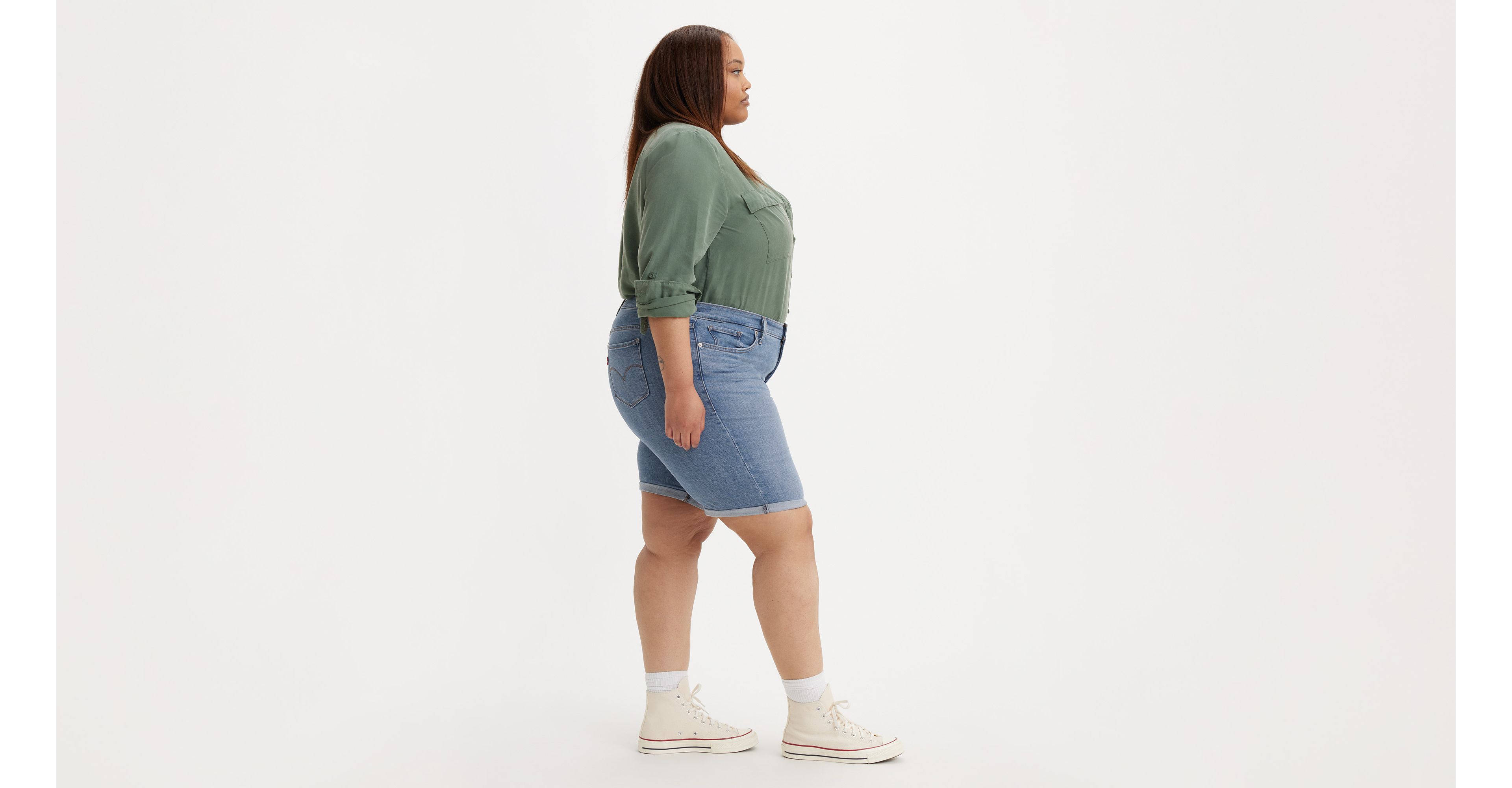 Classic Bermuda Women's Shorts (Plus Size)