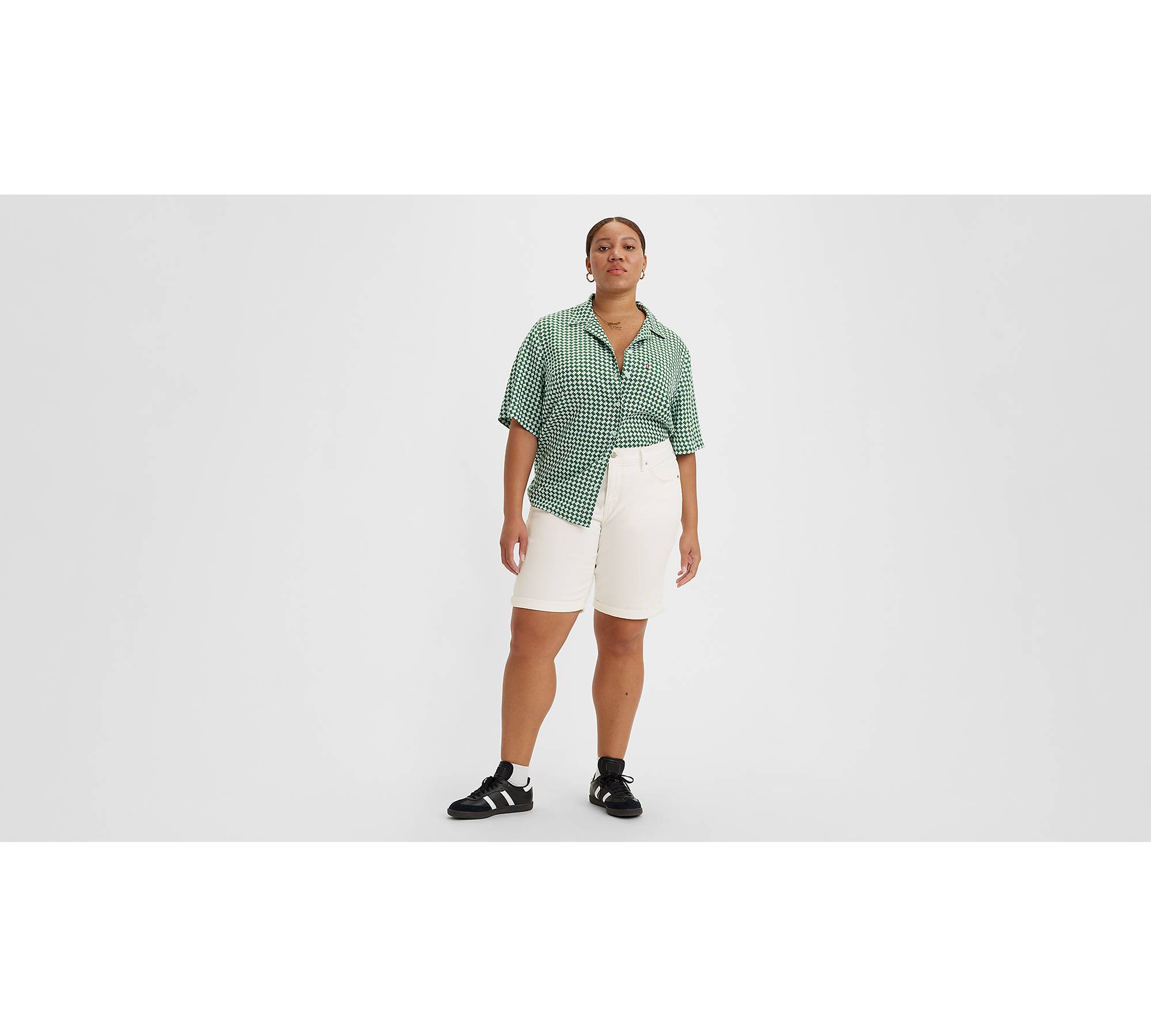 Classic Bermuda Women's Shorts (Plus Size) 1