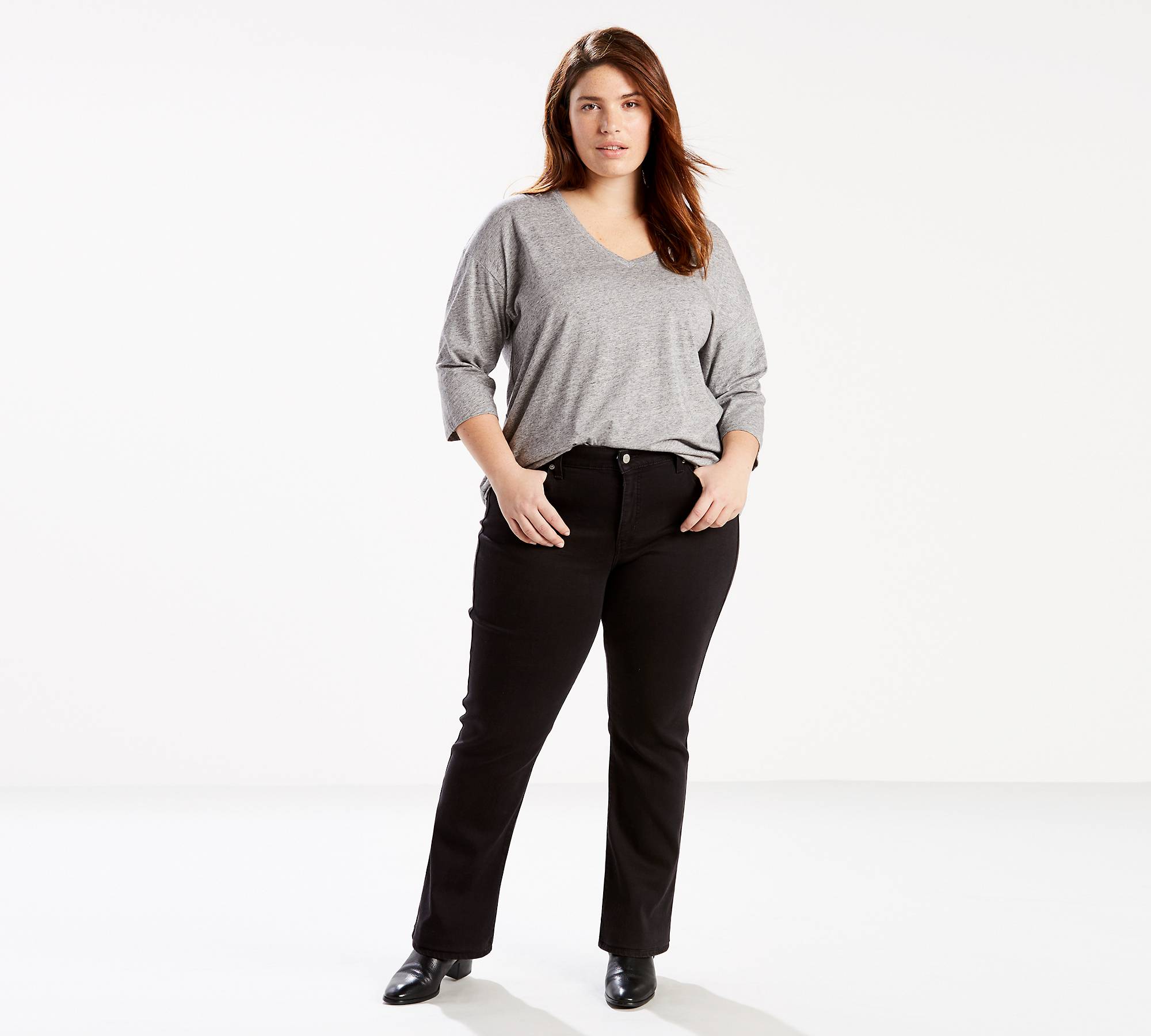 Classic Straight Women's Jeans (plus Size) - Black | Levi's® US