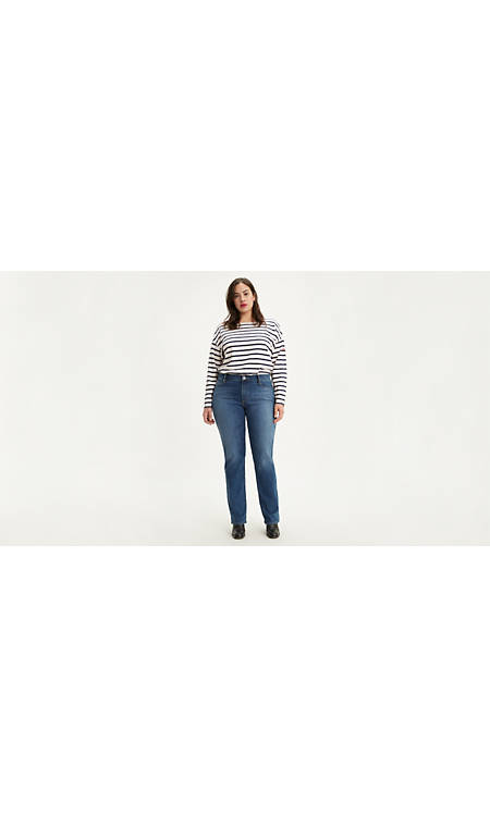 fælde dekorere couscous 414 Classic Straight Women's Jeans (plus Size) - Dark Wash | Levi's® US