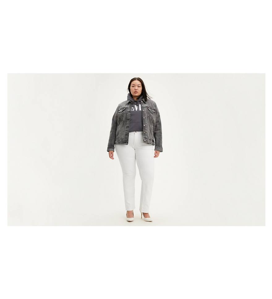 Classic Straight Women's Jeans (plus Size) - White | Levi's® US