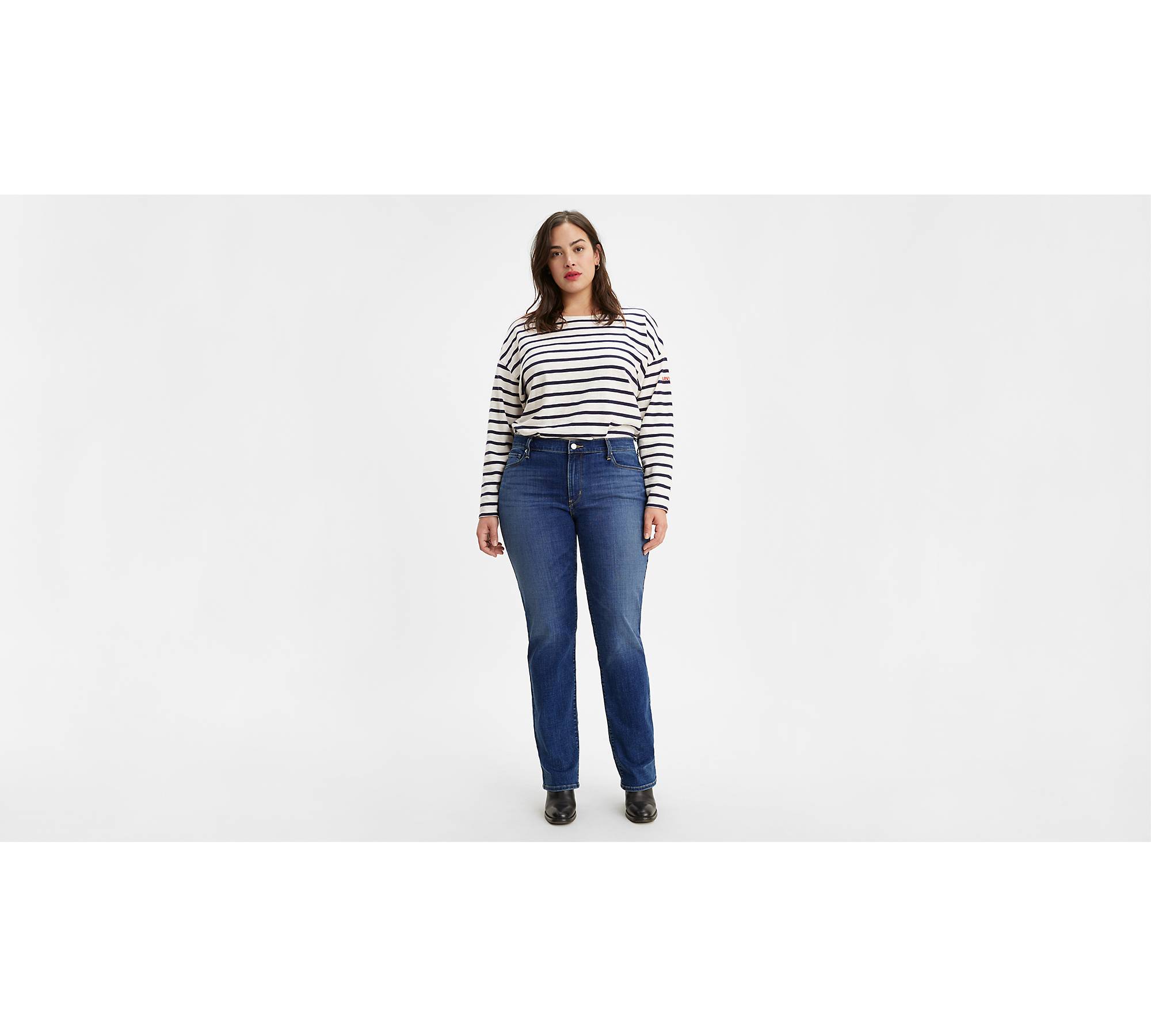Classic Straight Women's Jeans (plus Size) - Dark Wash