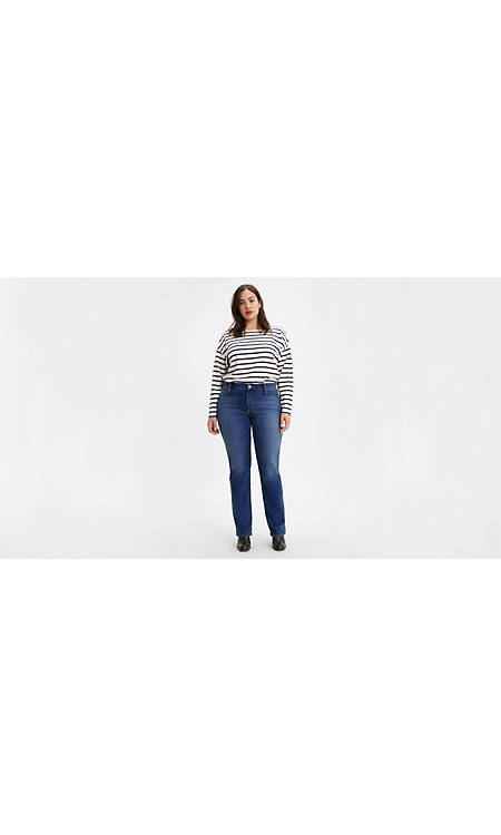 414 Classic Straight Jeans (plus Size) - Dark Wash Levi's® US