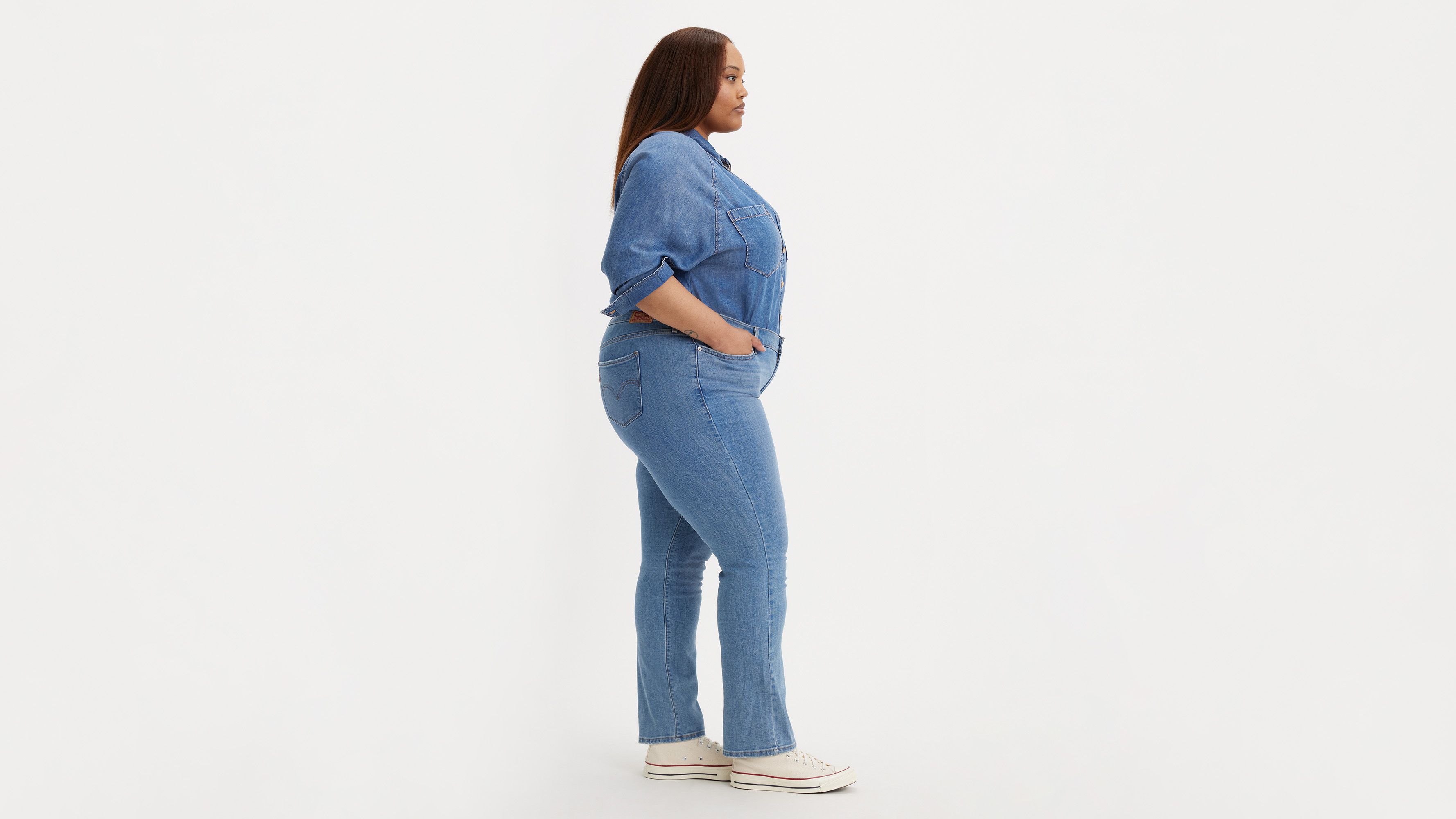 Classic Straight Women's Jeans (Plus Size) 2