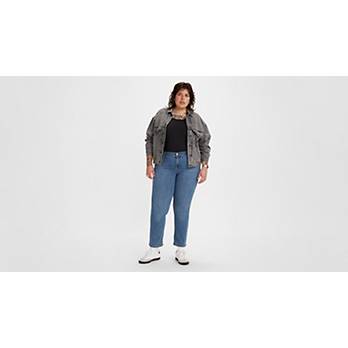 Classic Straight Women's Jeans (Plus Size) 1