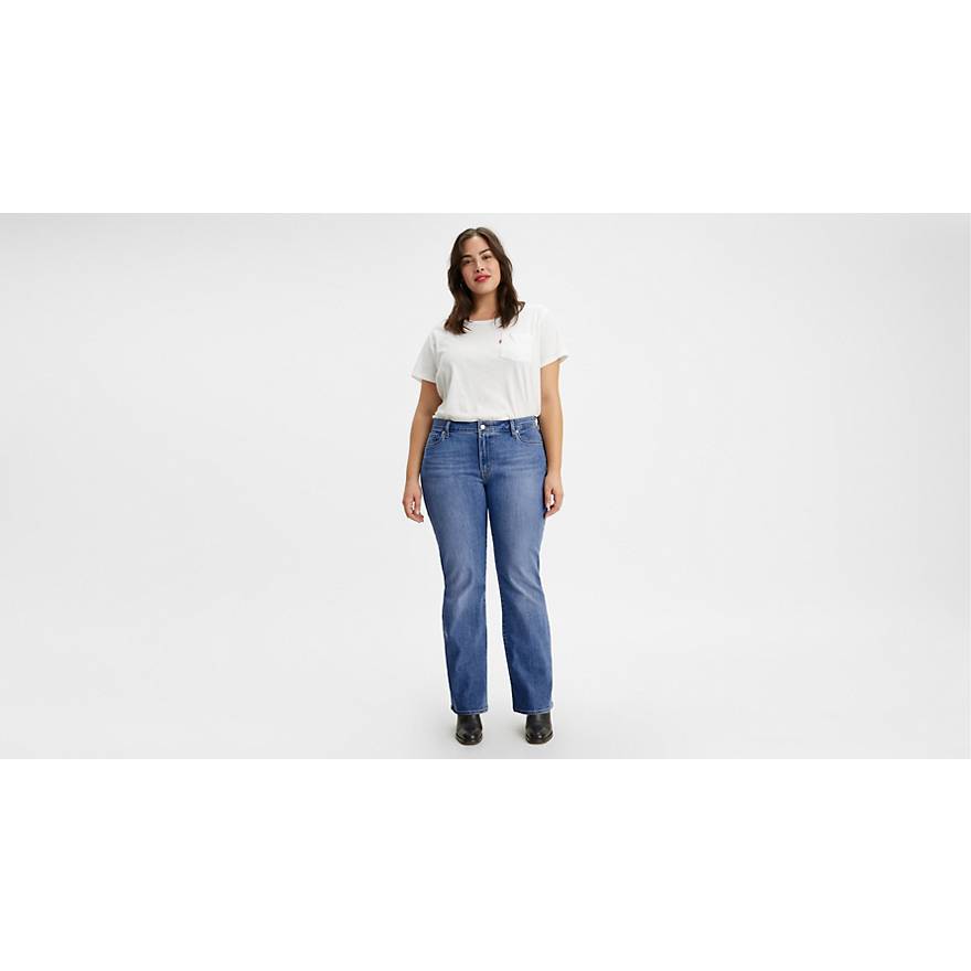 Classic Bootcut Women's Jeans (Plus Size) 1