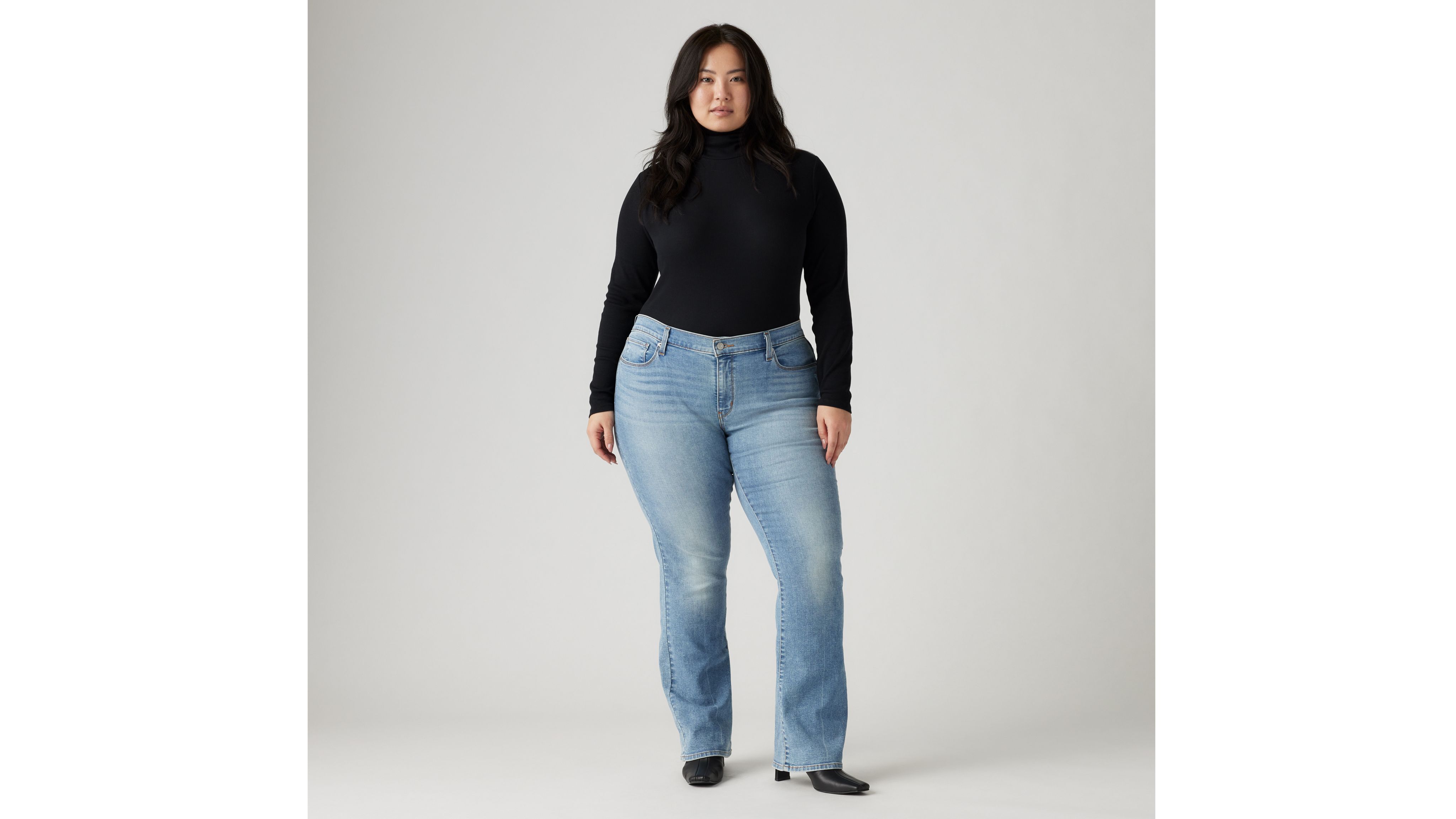Classic Bootcut Women's Jeans (Plus Size) 1