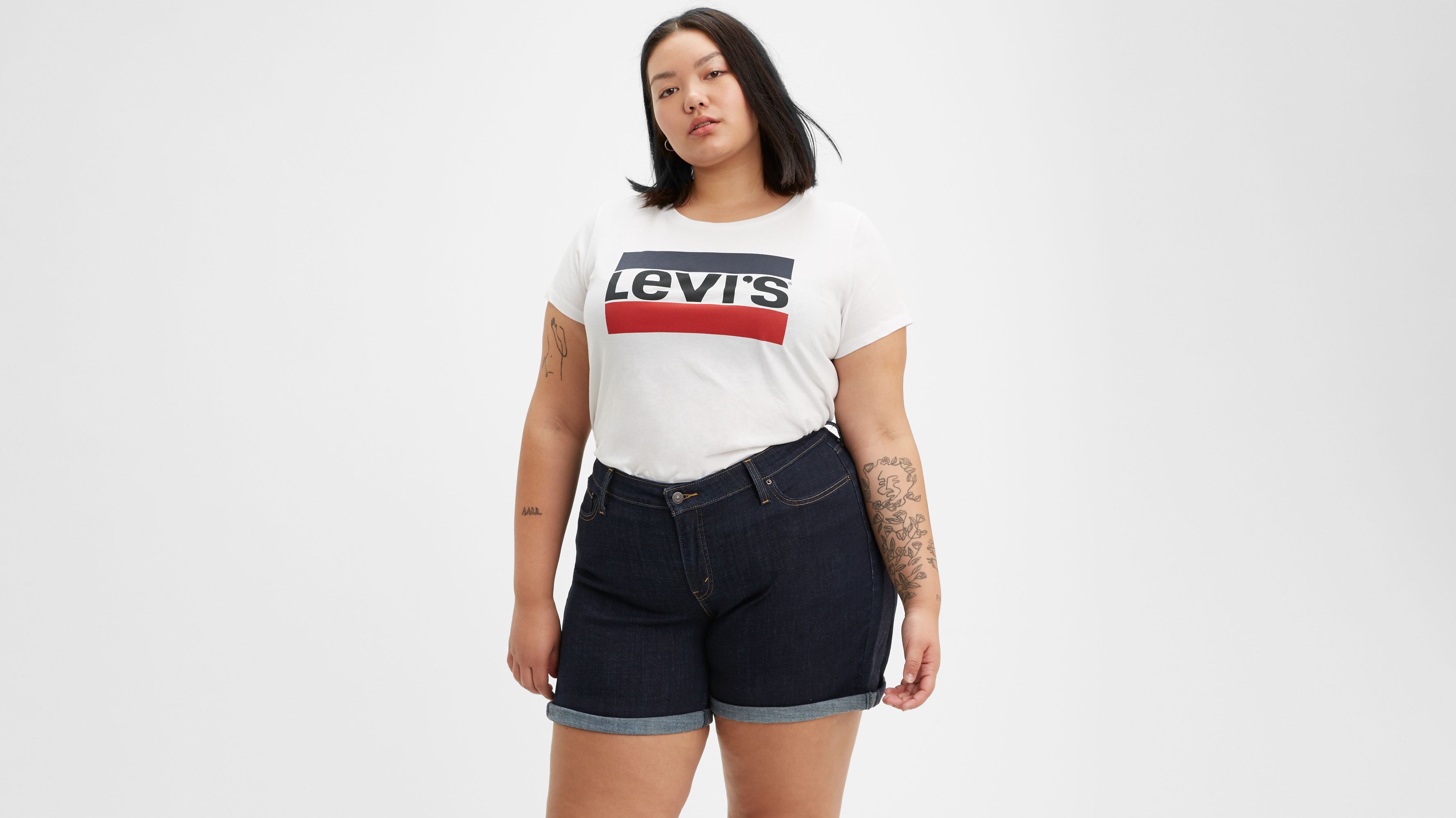 levis plus shorts