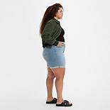 Mid Length Women's Shorts (Plus Size) 2