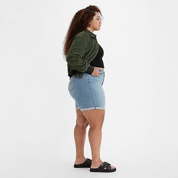 Mid Length Women's Shorts (Plus Size) 2