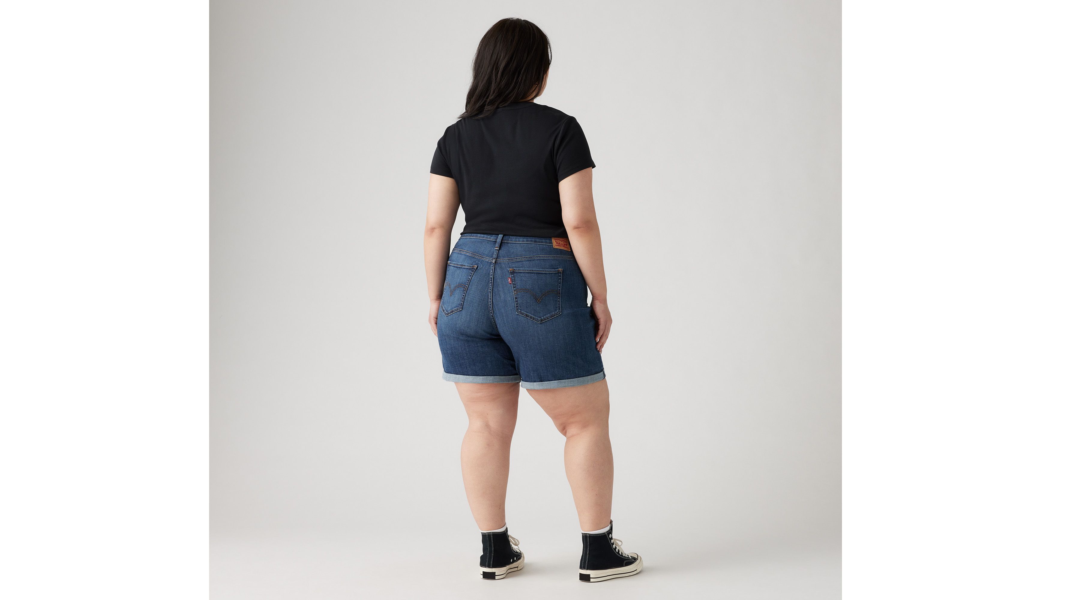 Mid Length Women's Shorts (Plus Size)