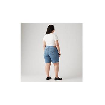 Mid Length Women's Shorts (Plus Size) 3