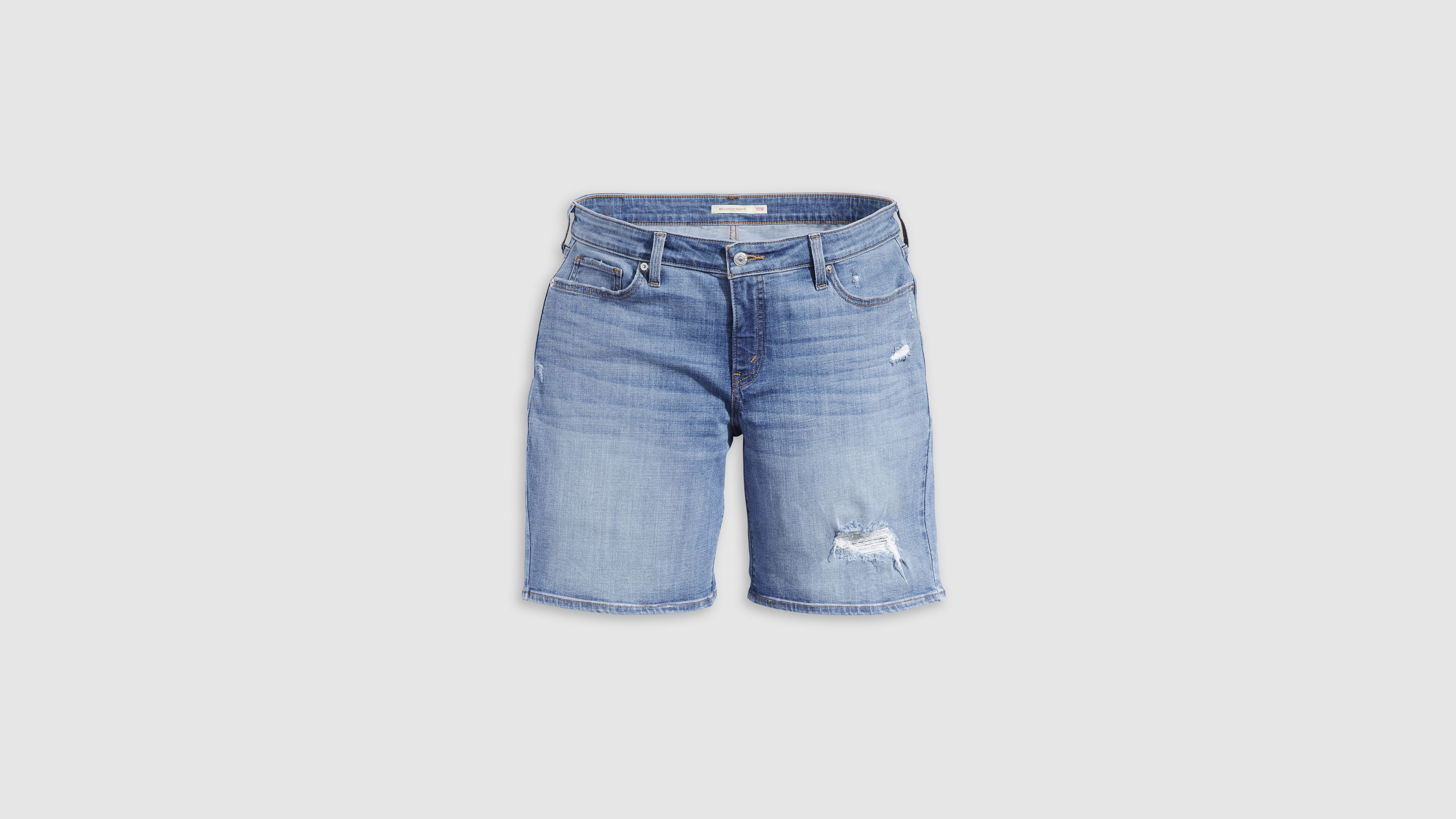 Levi's Mid Length Women's Shorts (plus Size) 22 In What Are We