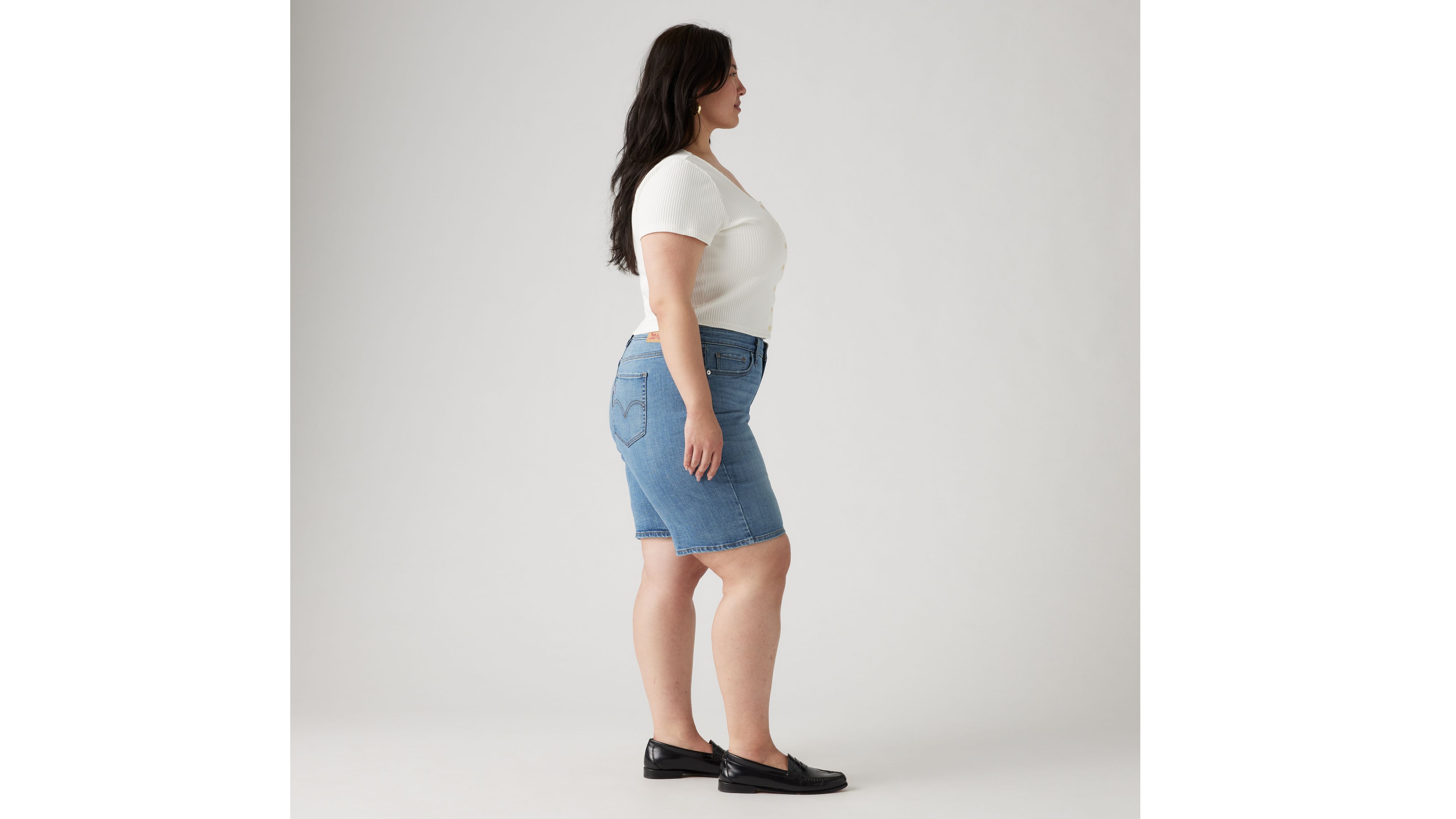 Levi's Mid Length Women's Shorts (plus Size) 22 In What Are We